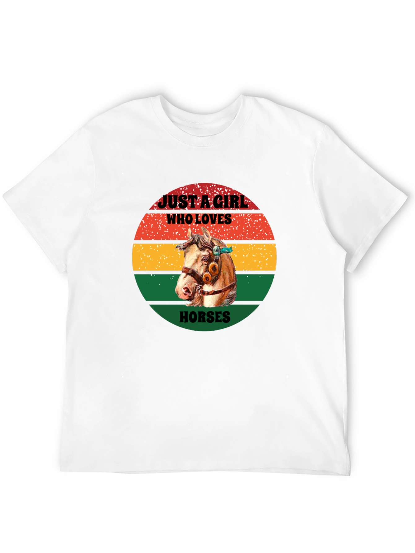 Just a Girl Who Loves Horses Graphic Tee
