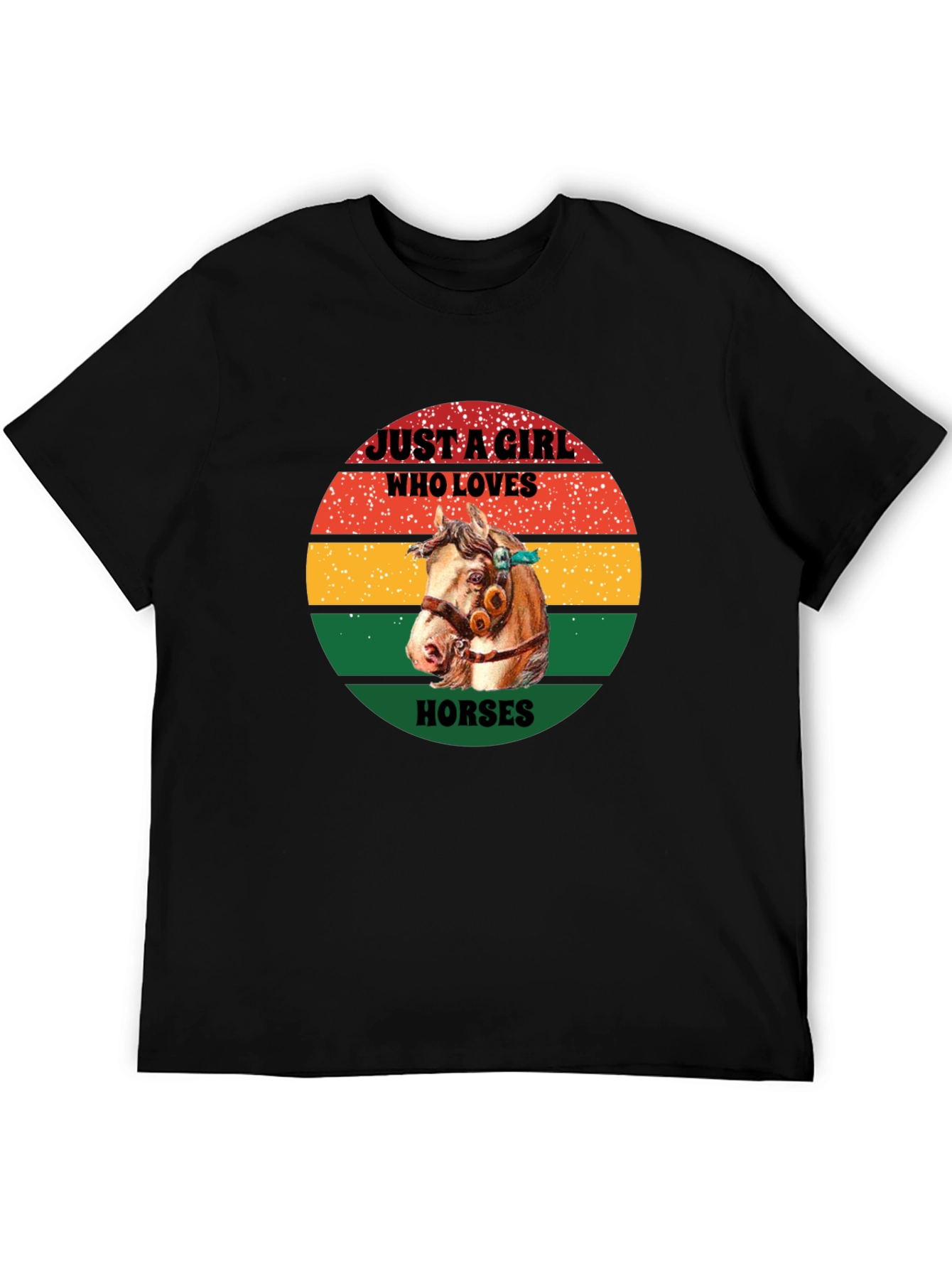 Just a Girl Who Loves Horses Graphic Tee
