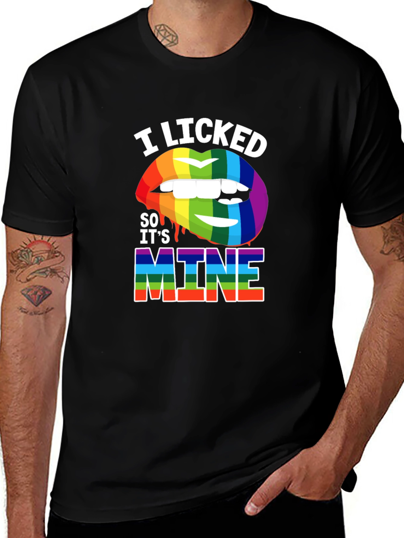 I Licked It So Its Mine Pride T-Shirt