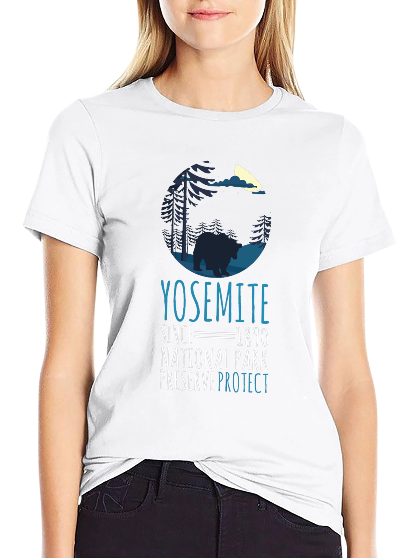 Yosemite National Park Bear Graphic T-Shirt