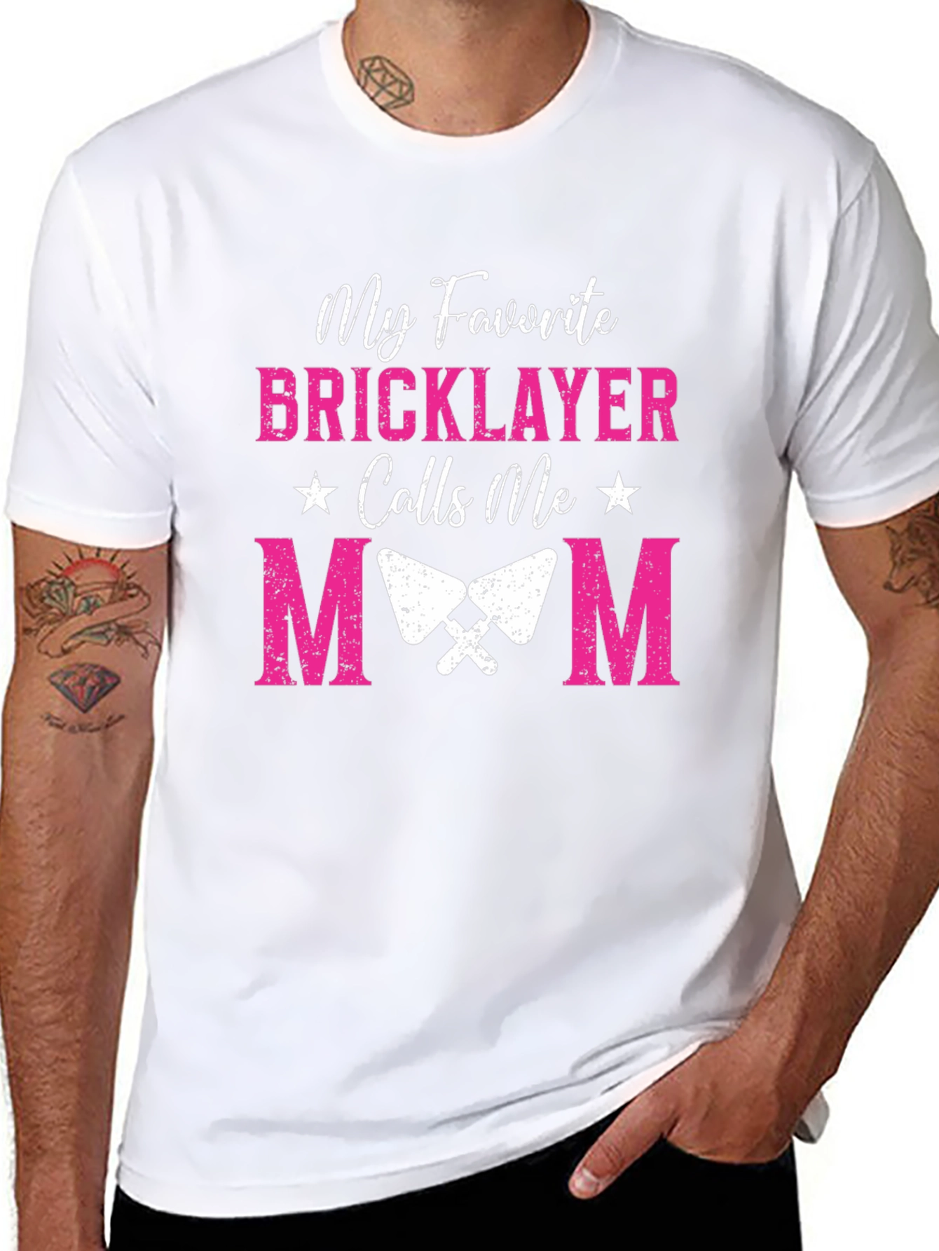 My Favorite Bricklayer Calls Me Mom Graphic Tee