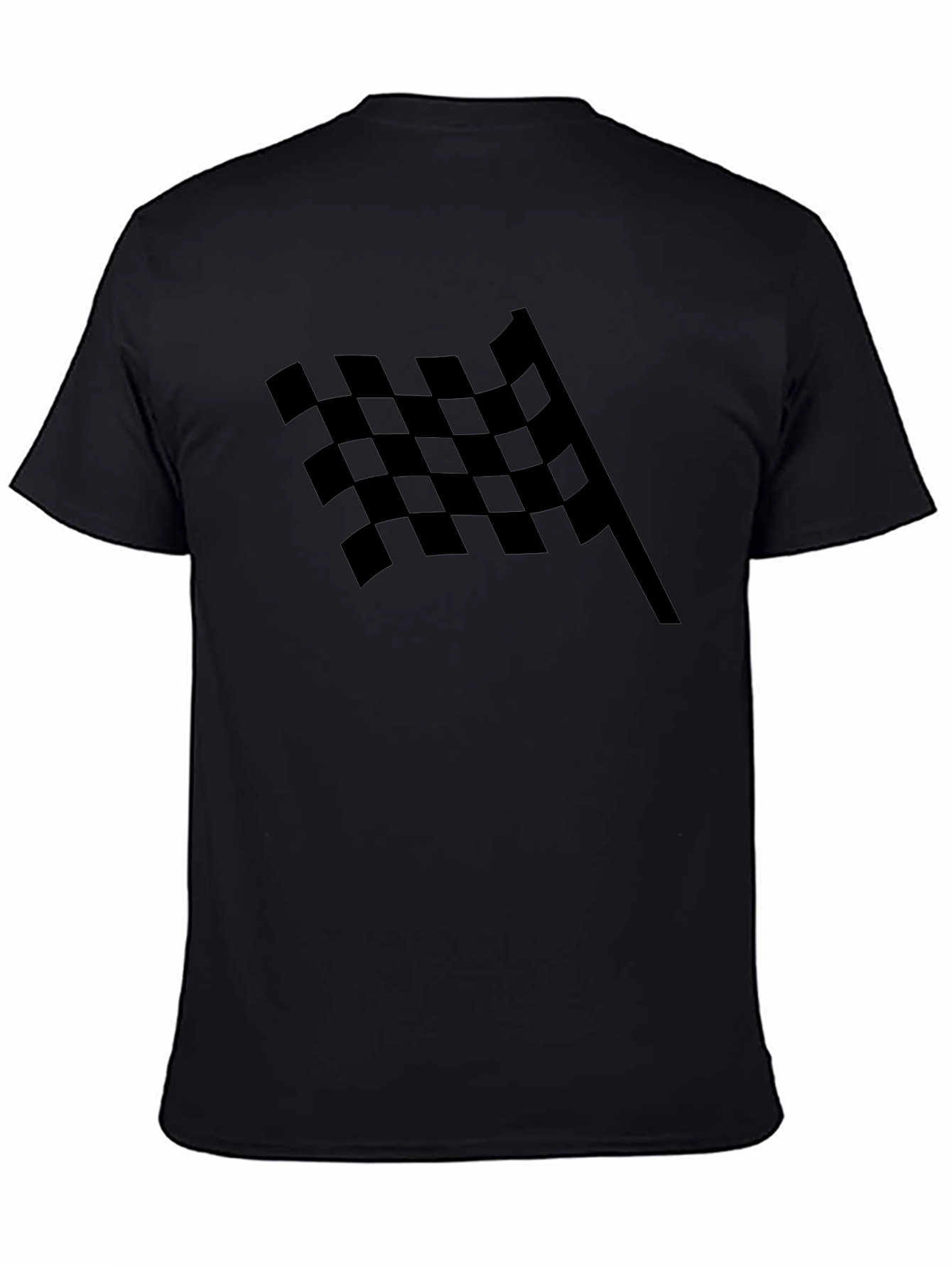 Checkered Flag Graphic Tee - Racing Fan Apparel