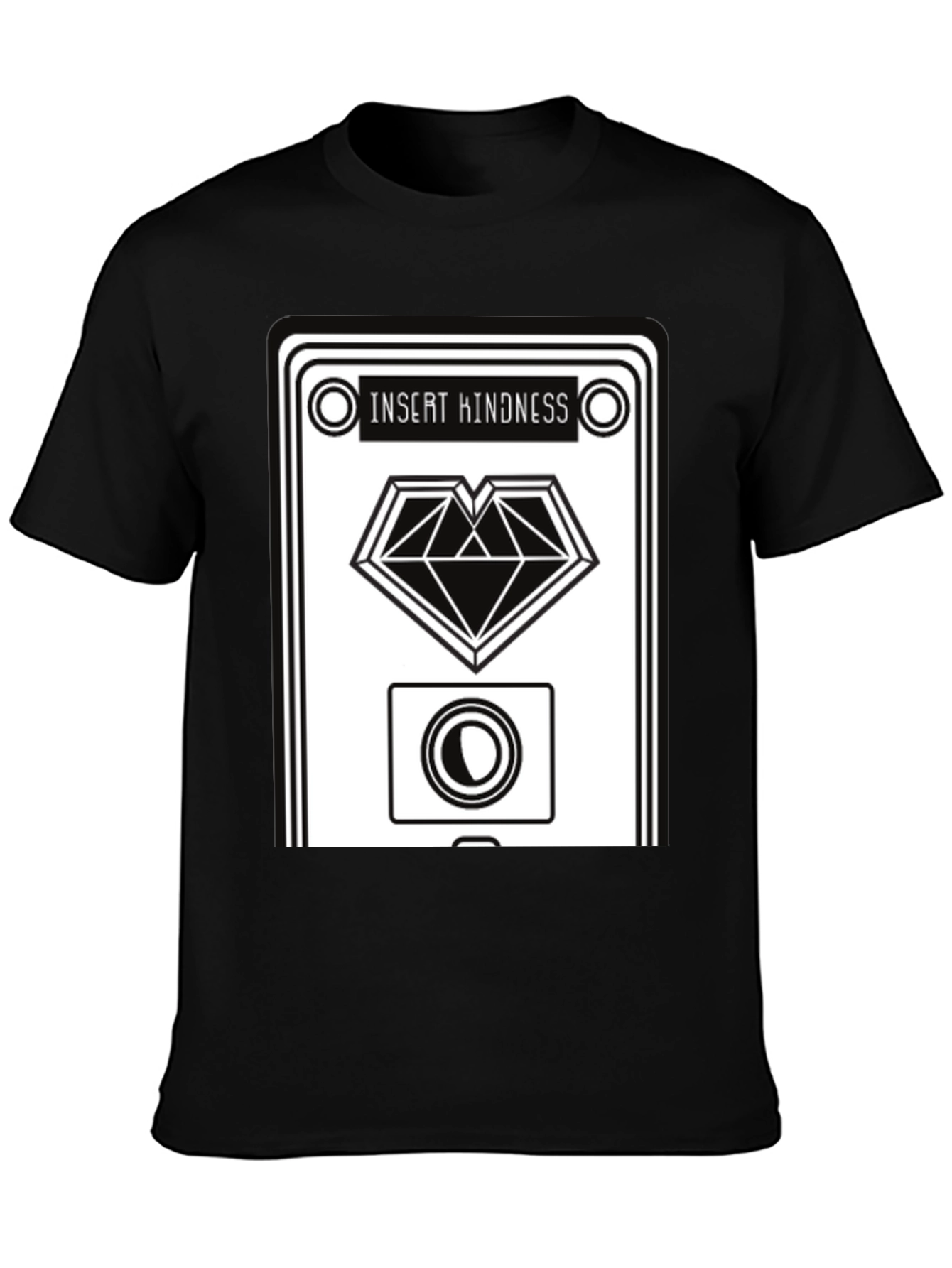 Insert Kindness Black Graphic Tee