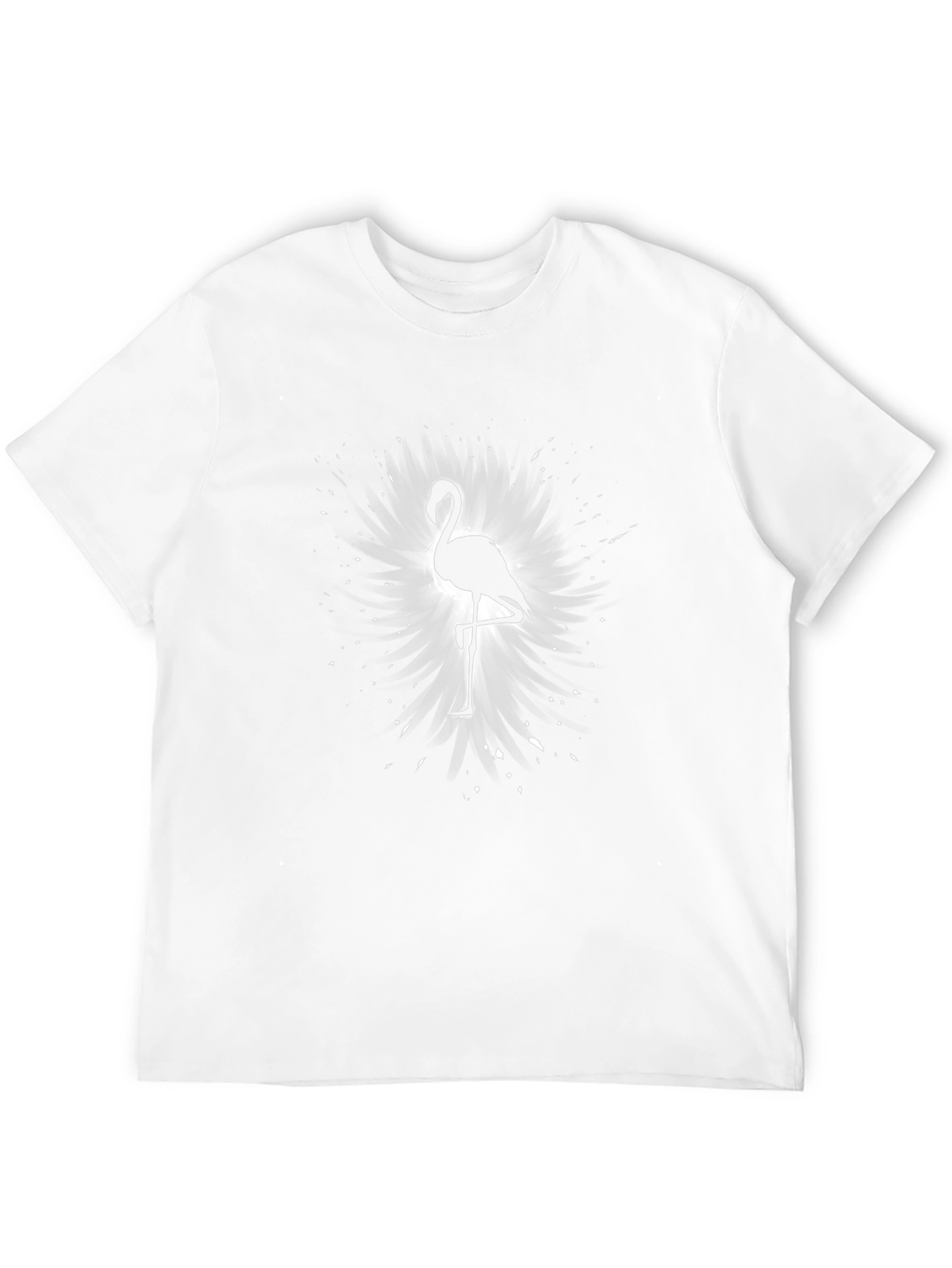 Flamingo Silhouette Graphic Tee - Black