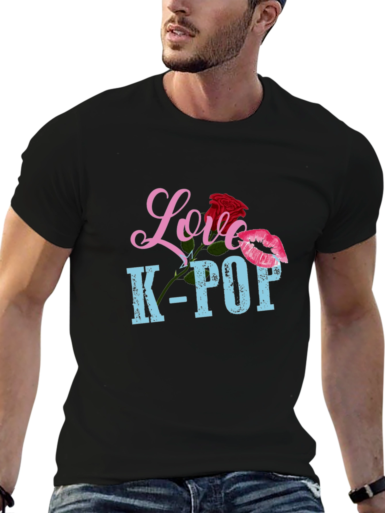 Love K-Pop Graphic T-Shirt