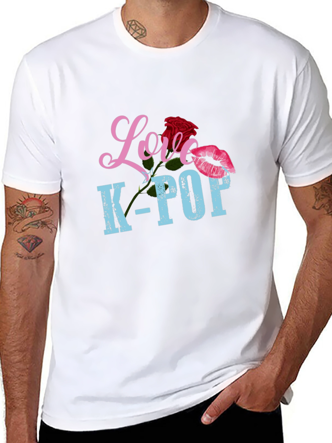 Love K-Pop Graphic T-Shirt