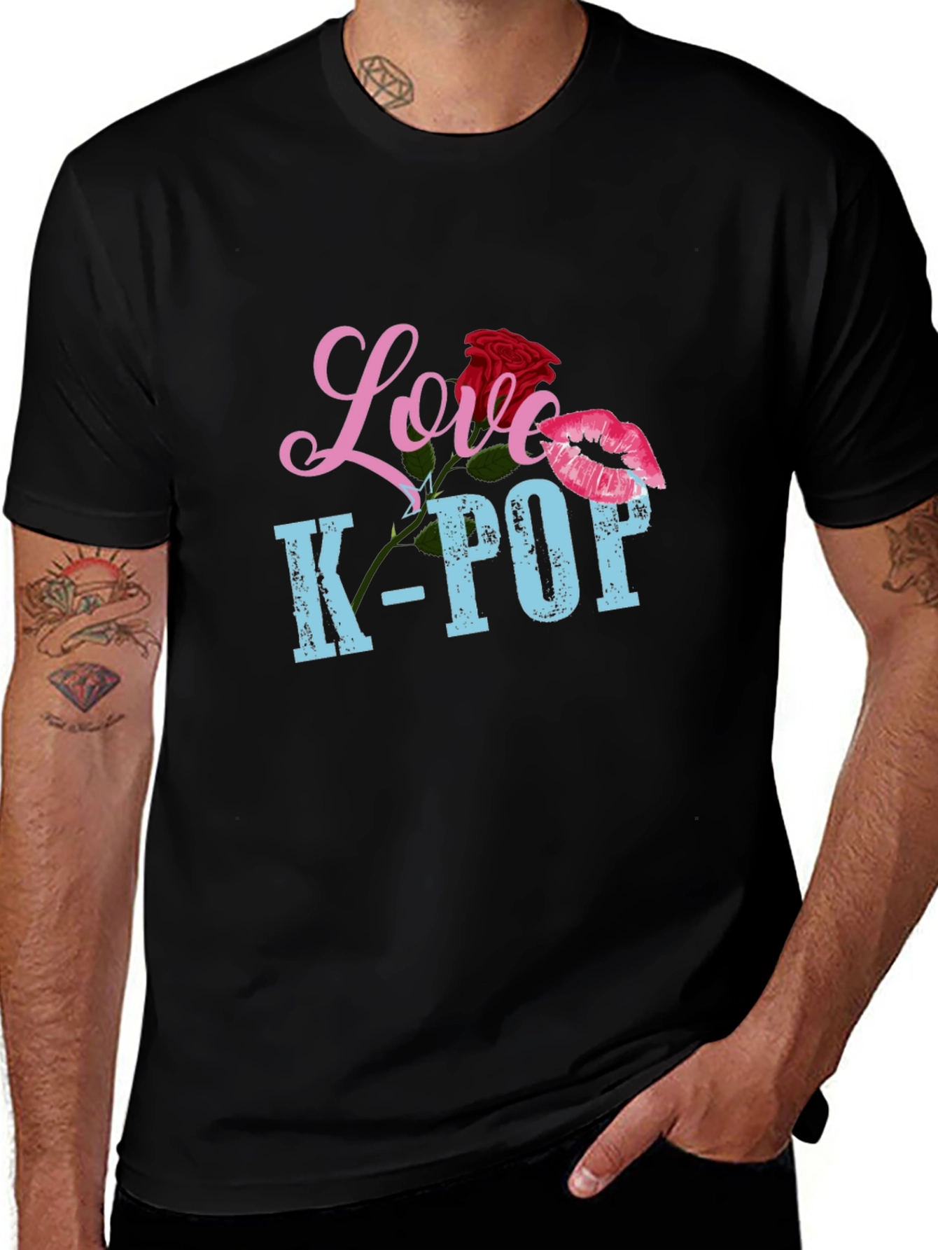 Love K-Pop Graphic T-Shirt