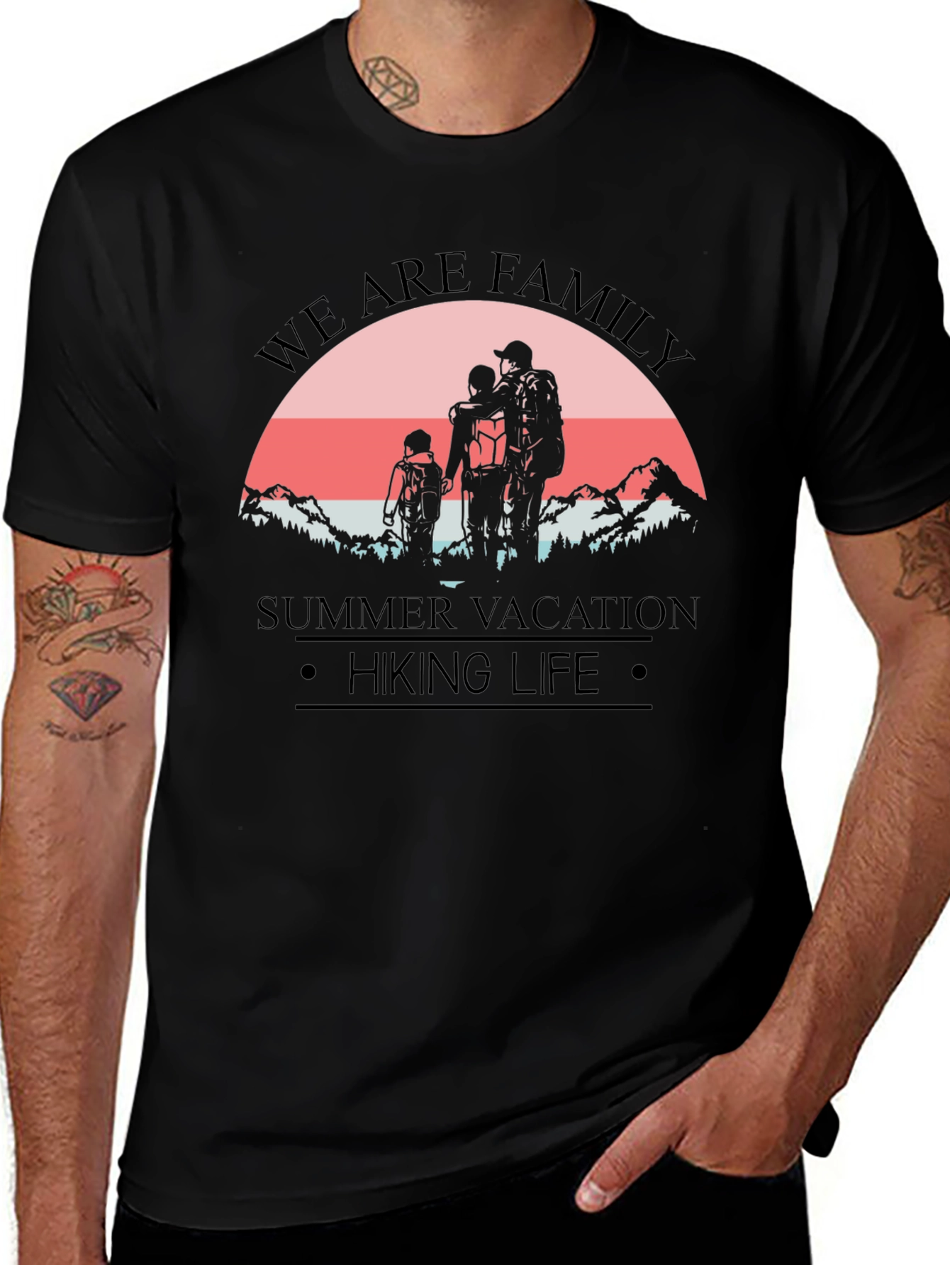 Family Hiking T-Shirt - Summer Vacation Adventure Tee
