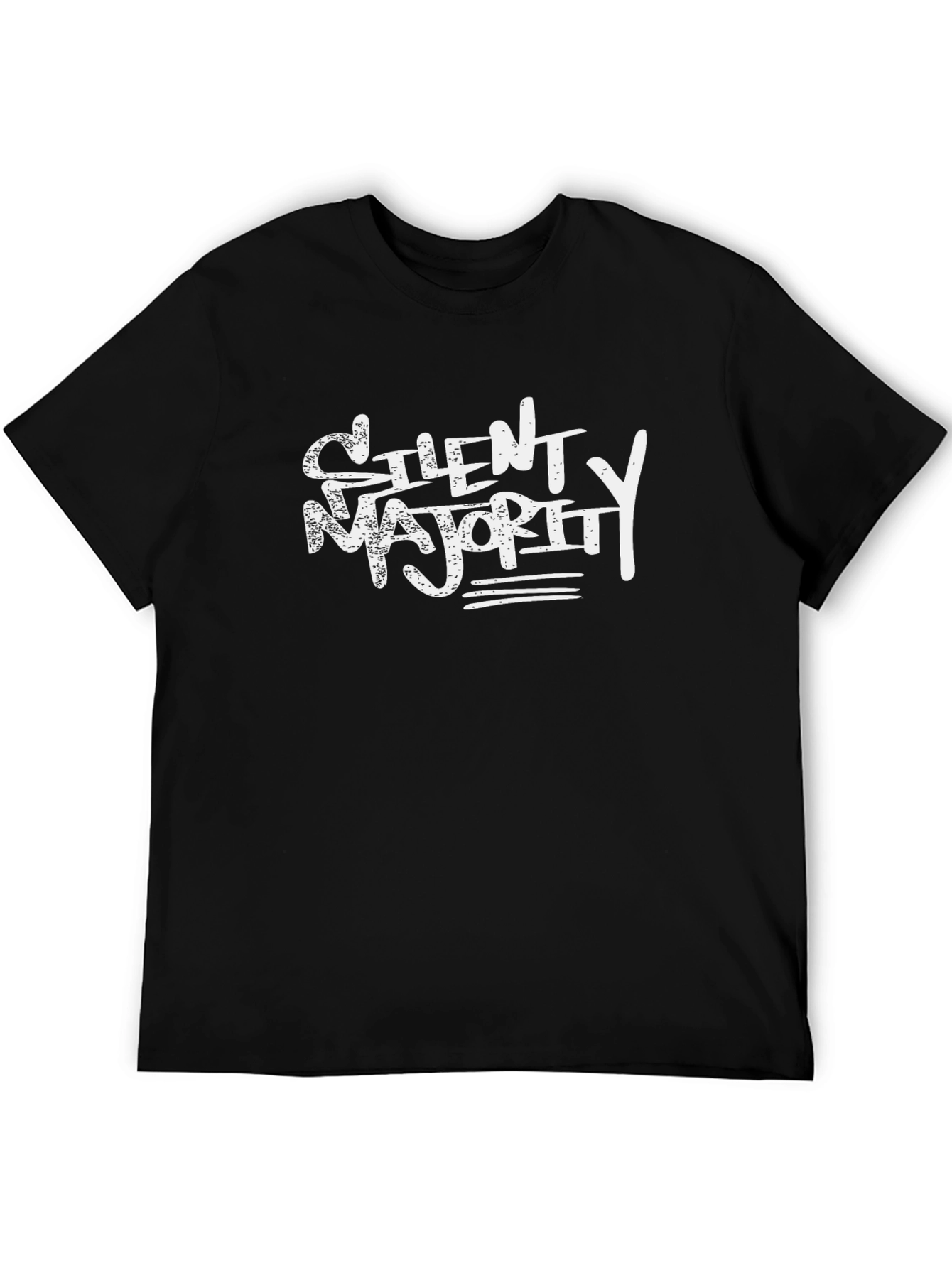 Silent Majority Graphic Tee - Black