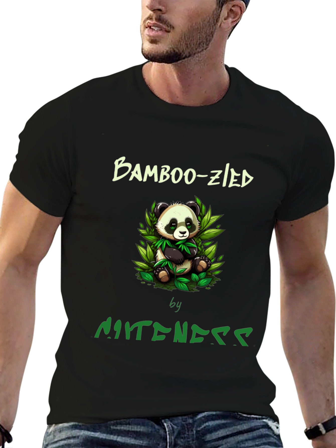 Bamboo-zled Panda Graphic Tee -  Unique Style
