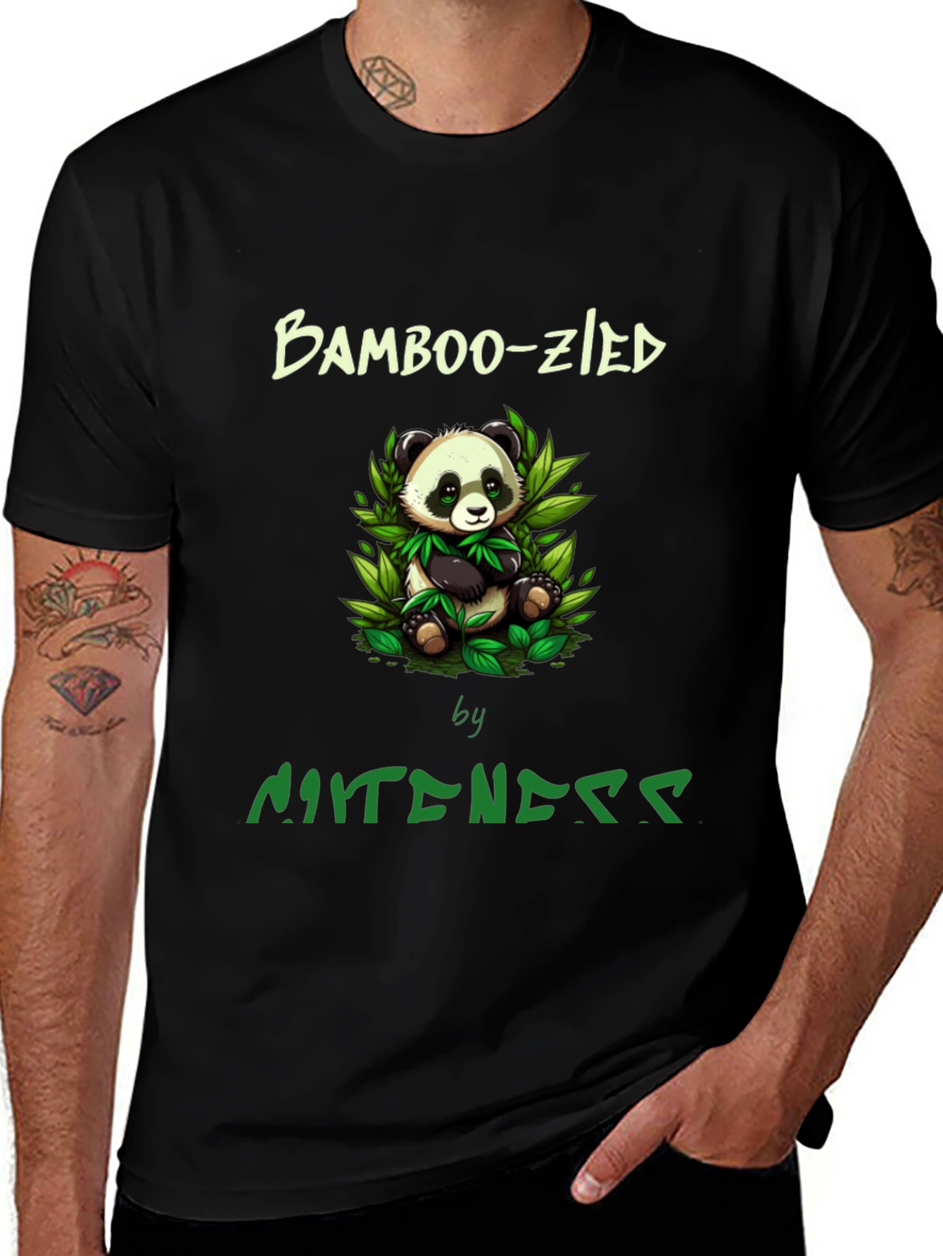 Bamboo-zled Panda Graphic Tee -  Unique Style