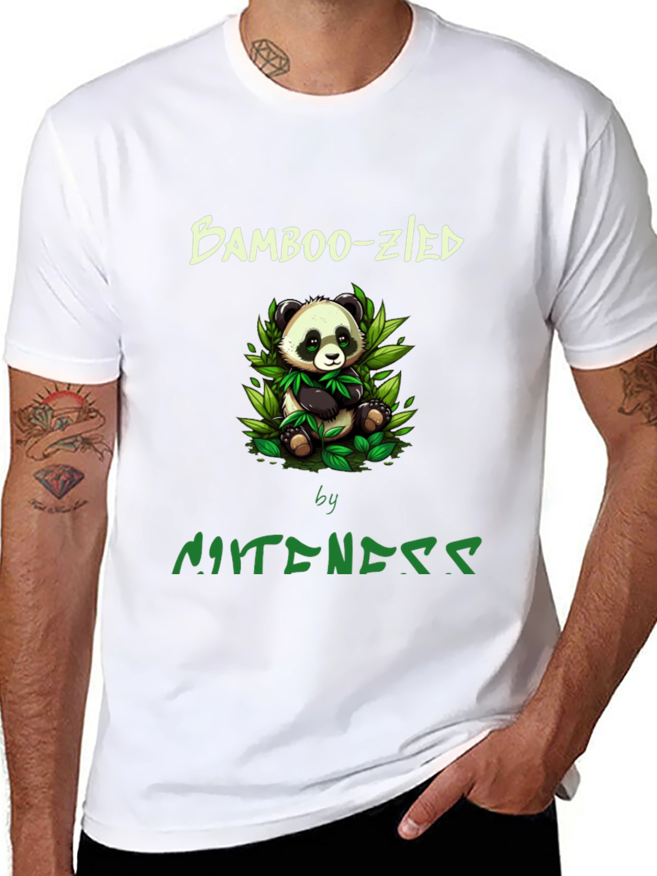Bamboo-zled Panda Graphic Tee -  Unique Style