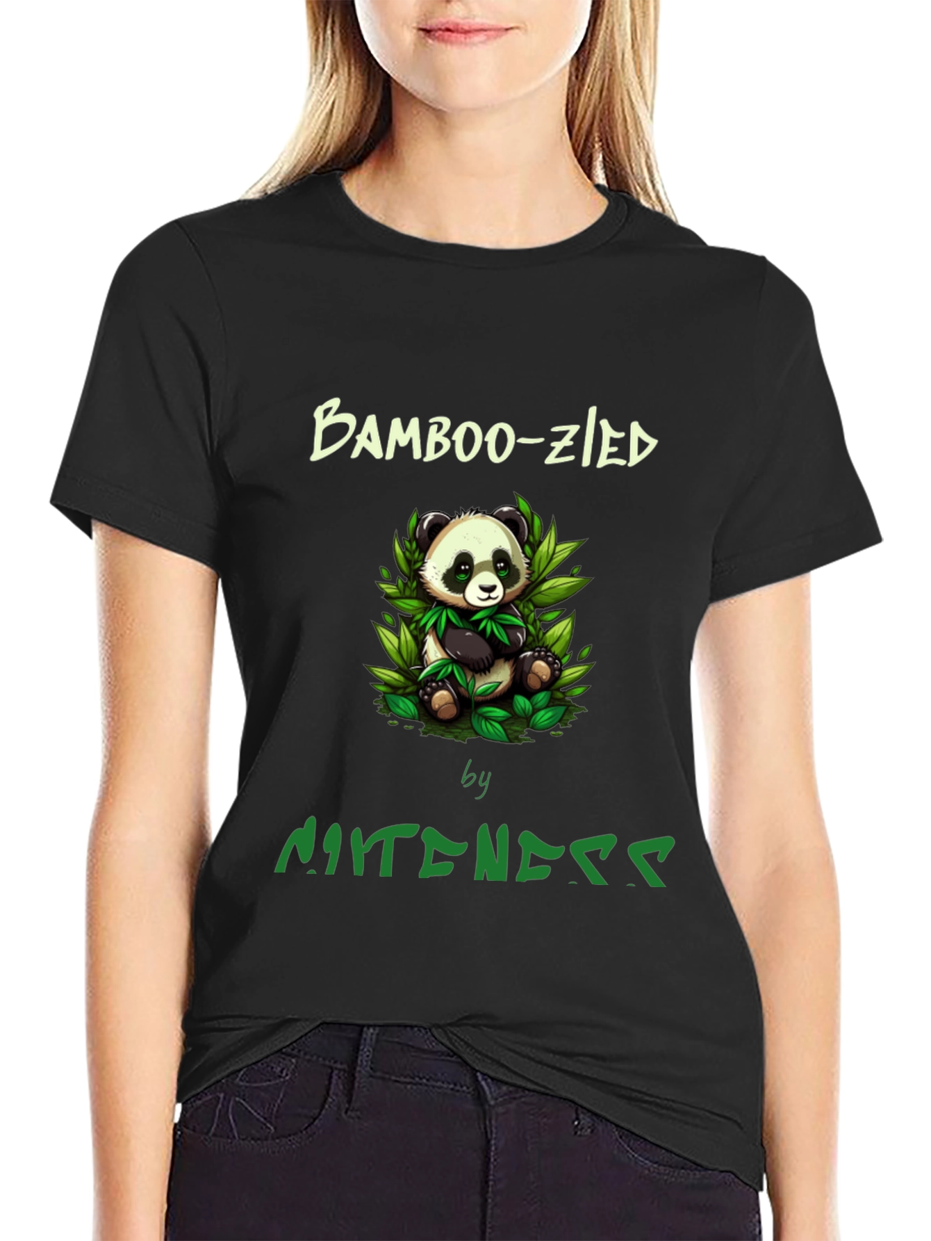 Bamboo-zled Panda Graphic Tee -  Unique Style
