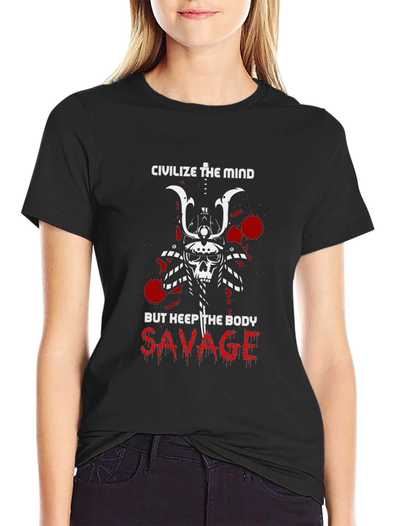 Civilize the Mind Savage Body Graphic Tee