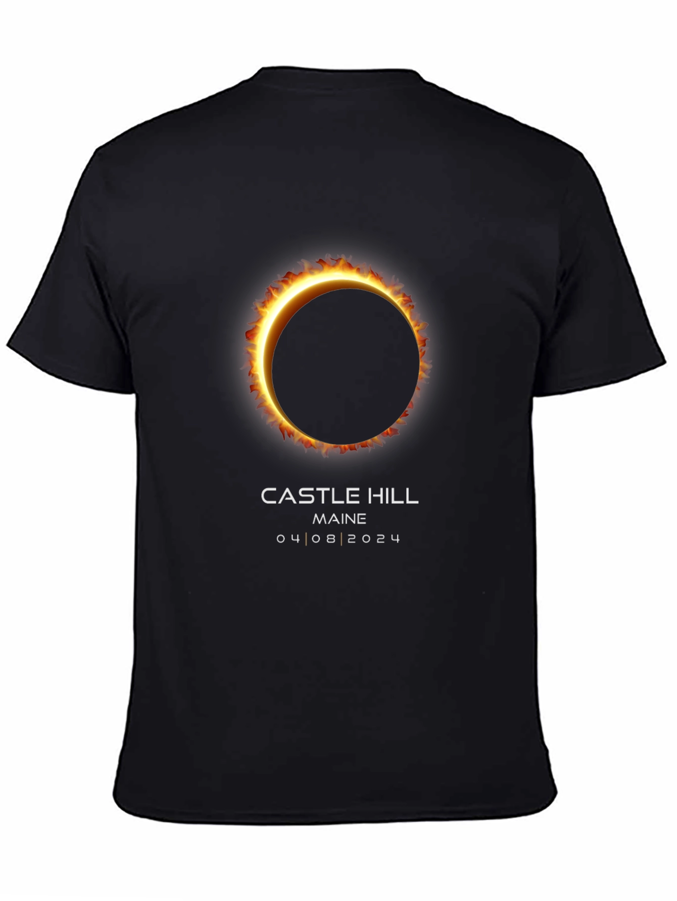 Solar Eclipse Castle Hill Maine 04 08 2024 T-Shirt