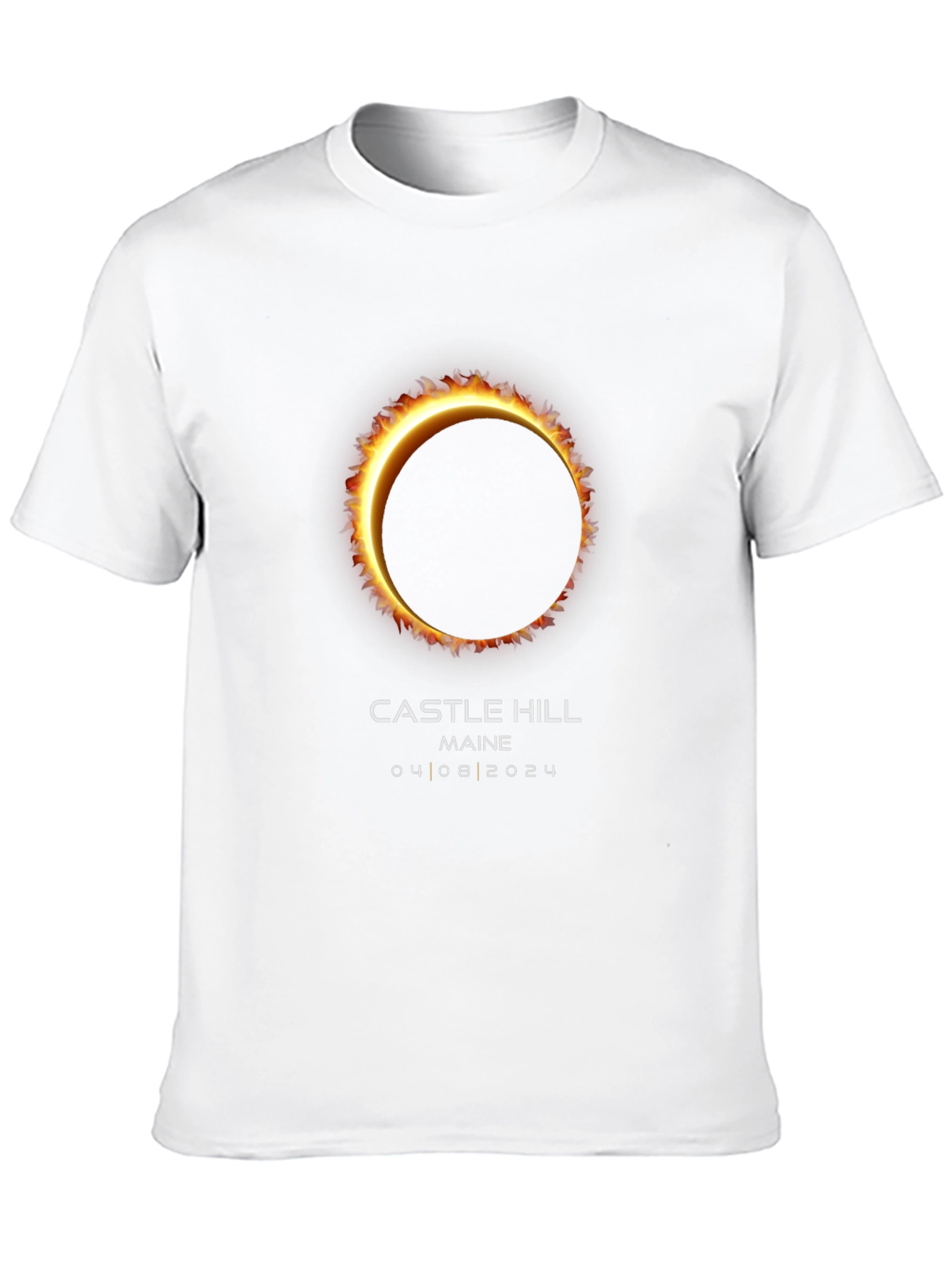 Solar Eclipse Castle Hill Maine 04 08 2024 T-Shirt