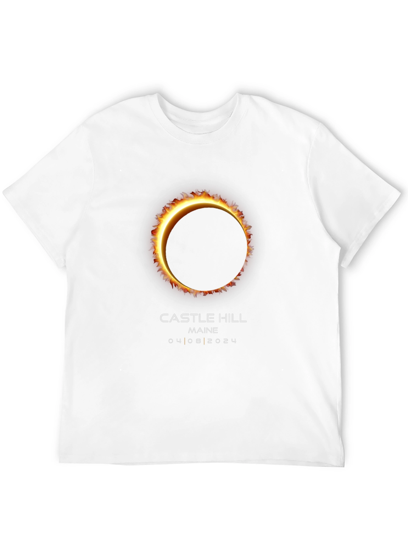Solar Eclipse Castle Hill Maine 04 08 2024 T-Shirt