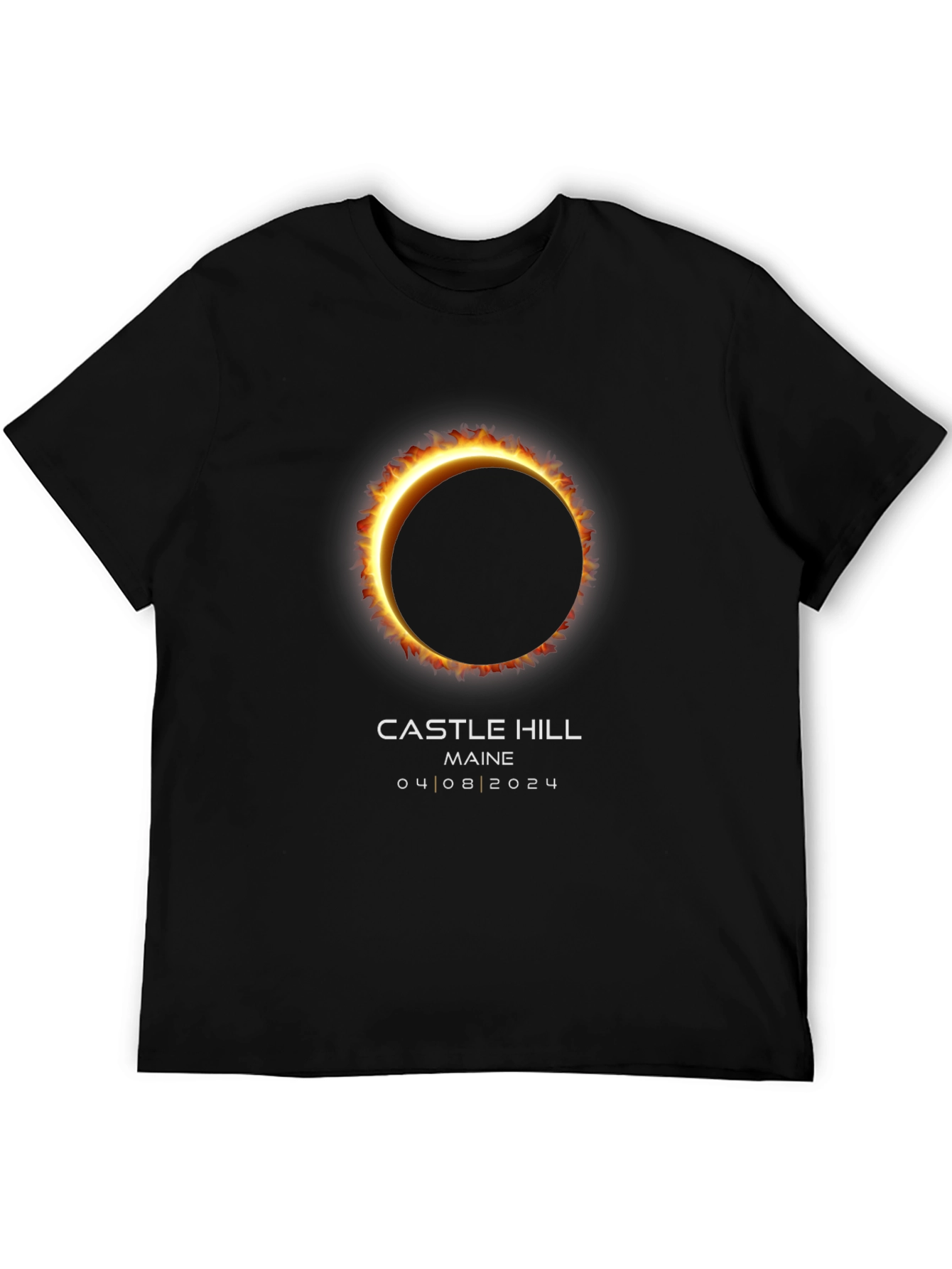Solar Eclipse Castle Hill Maine 04 08 2024 T-Shirt
