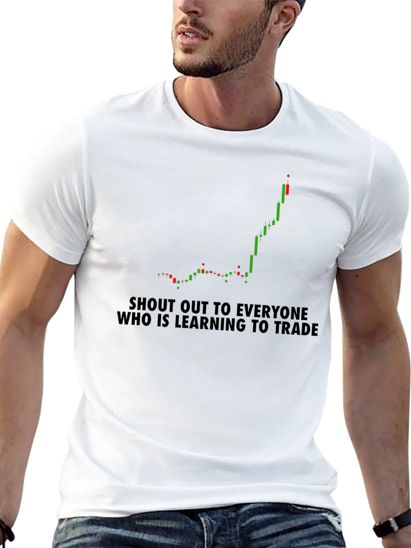Learn to Trade Black Graphic Tee