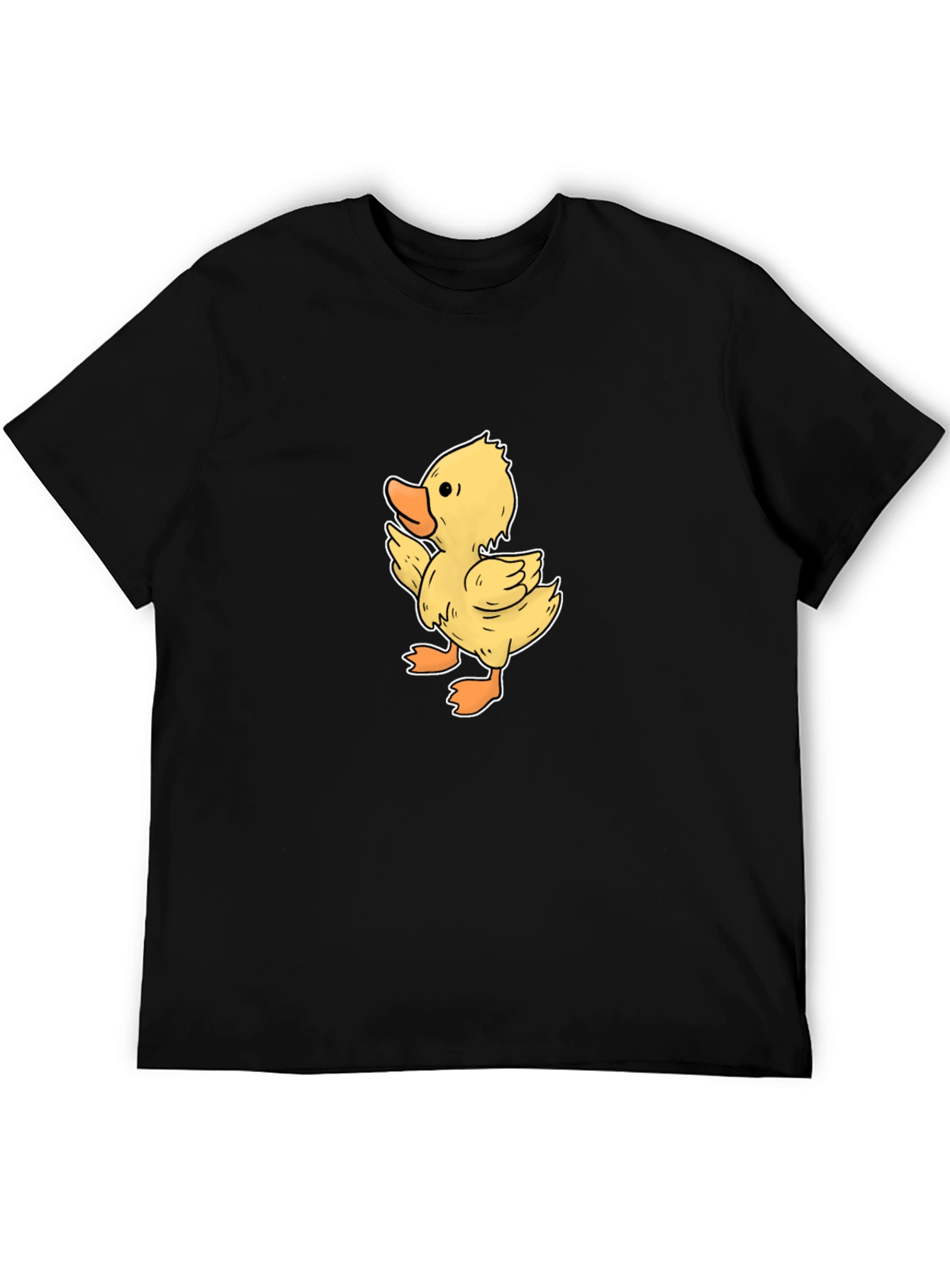 Duckling Graphic Tee - Black Casual T-Shirt