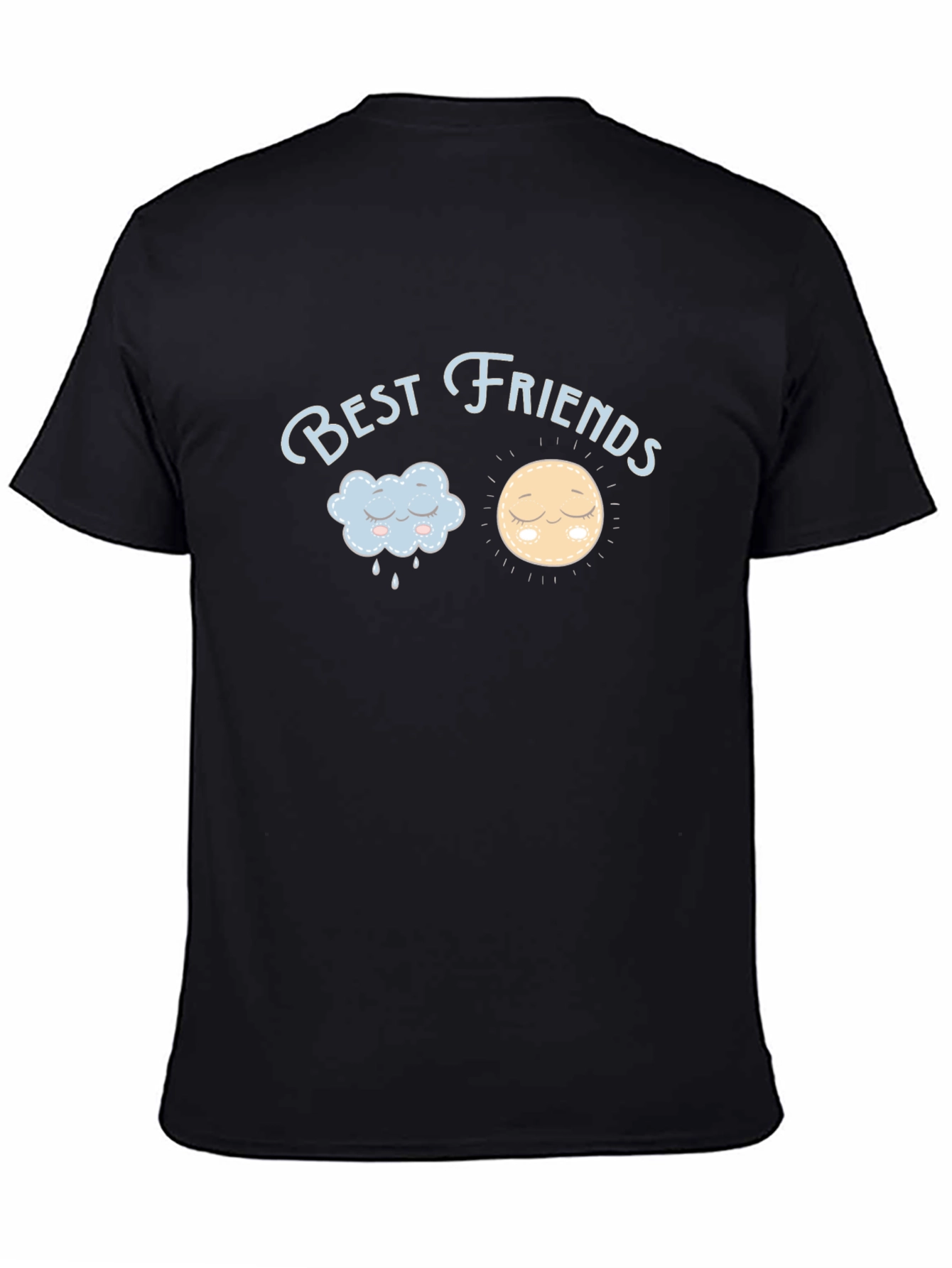Best Friends Graphic Tee - Unisex Black T-Shirt