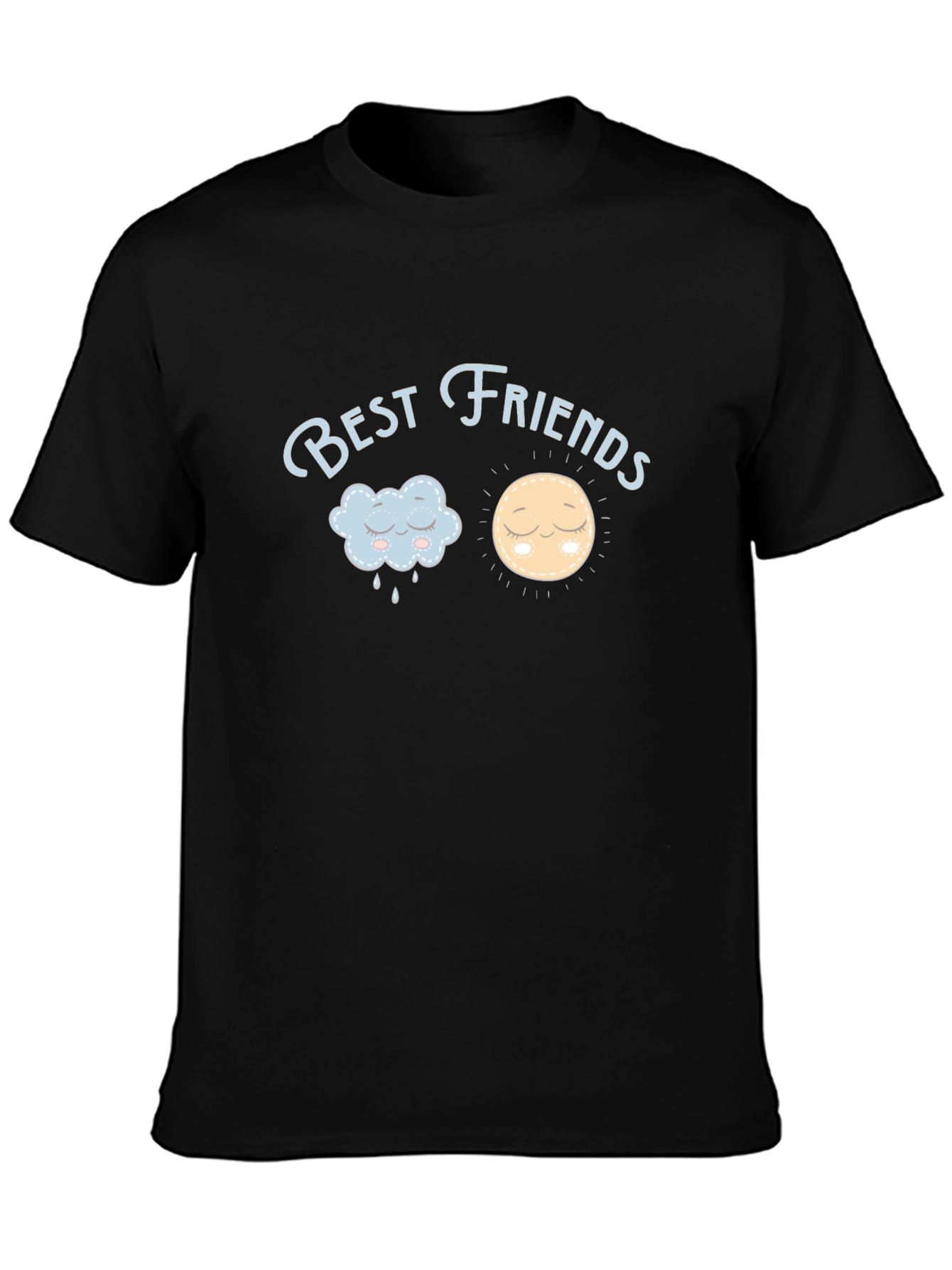 Best Friends Graphic Tee - Unisex Black T-Shirt