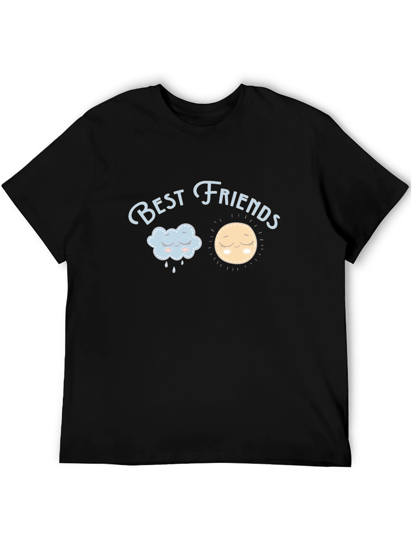 Best Friends Graphic Tee - Unisex Black T-Shirt