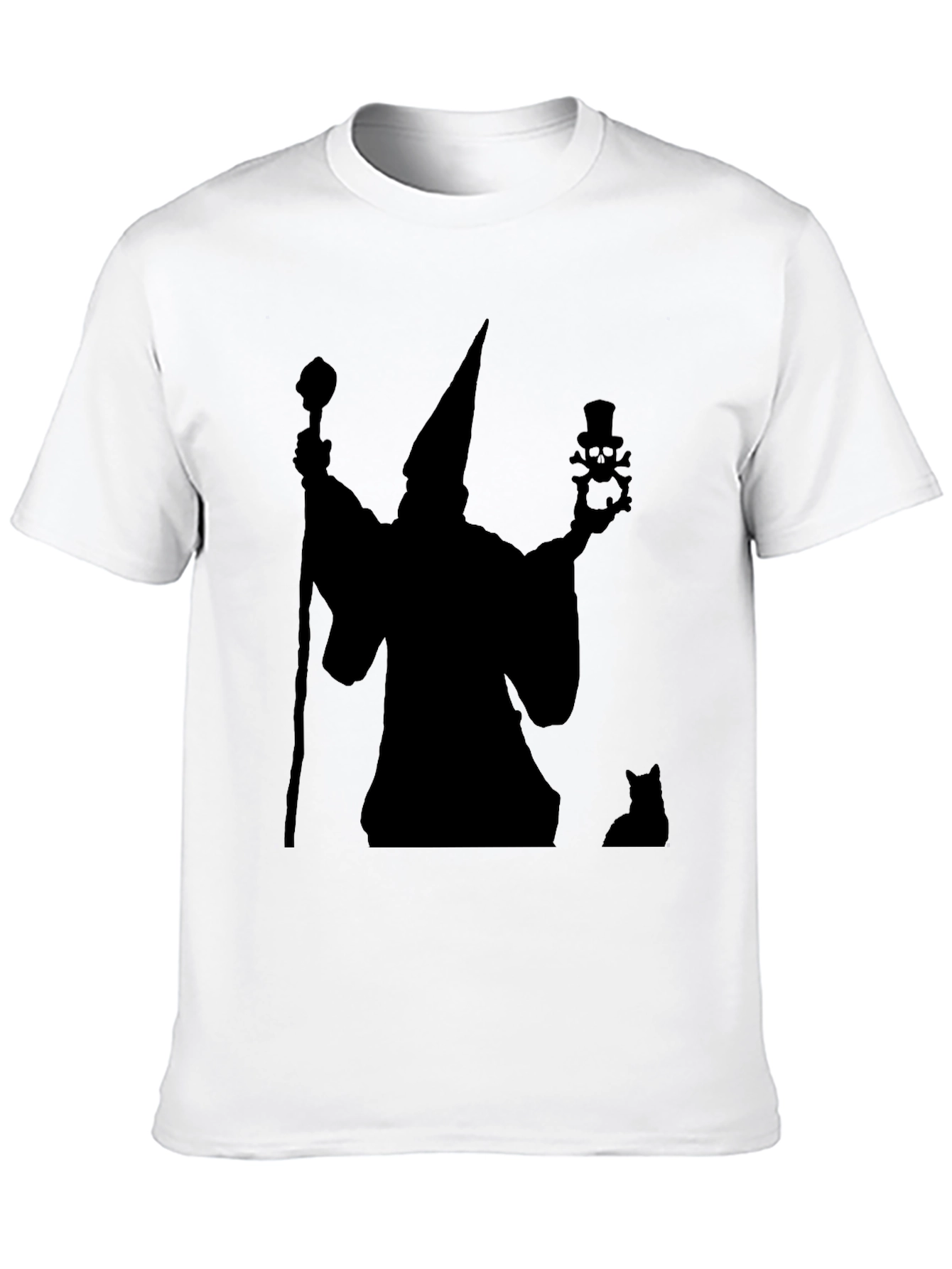 Wizard & Cat Black Graphic Tee