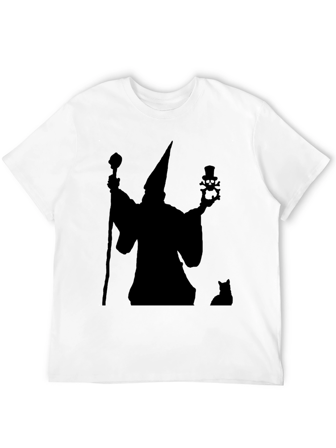 Wizard & Cat Black Graphic Tee