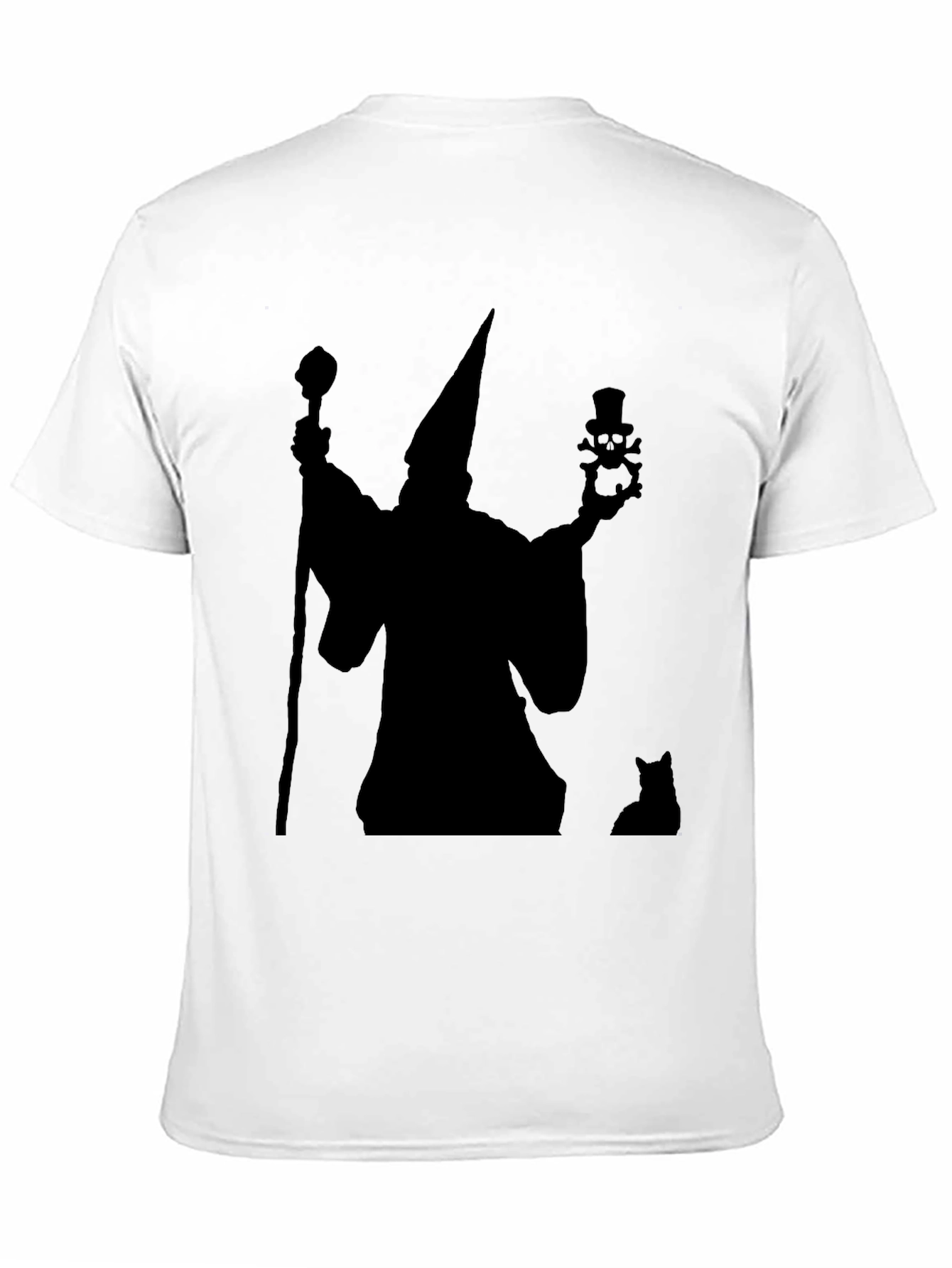 Wizard & Cat Black Graphic Tee
