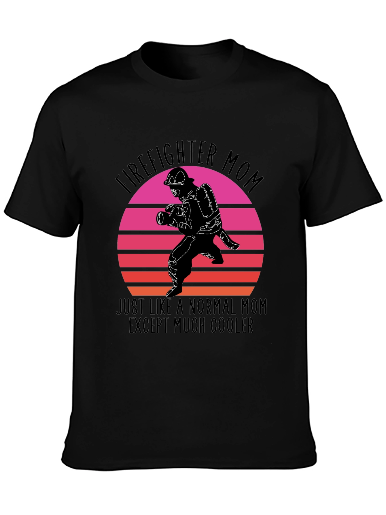Firefighter Mom Graphic T-Shirt - Cool Mom Edition