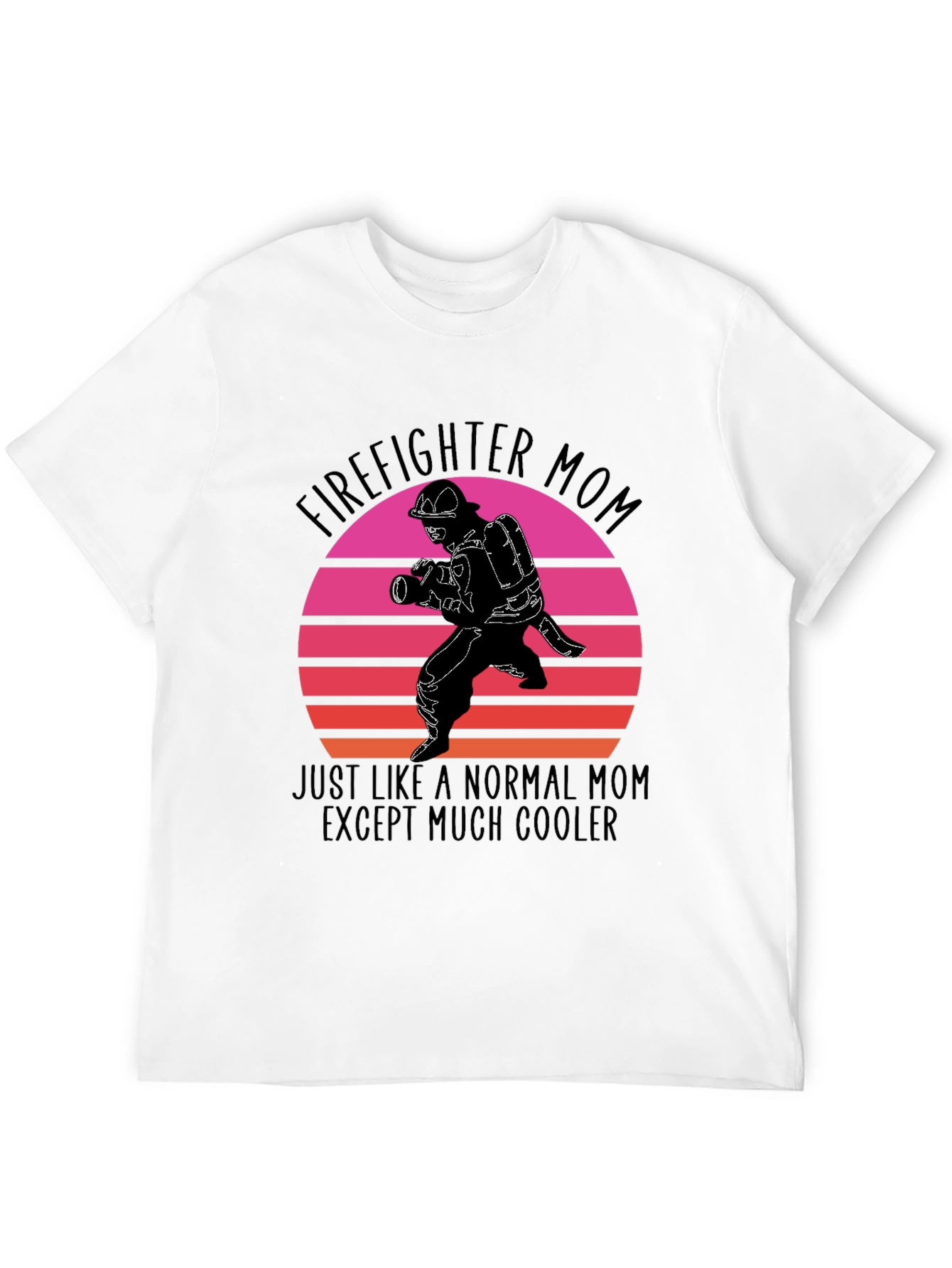 Firefighter Mom Graphic T-Shirt - Cool Mom Edition