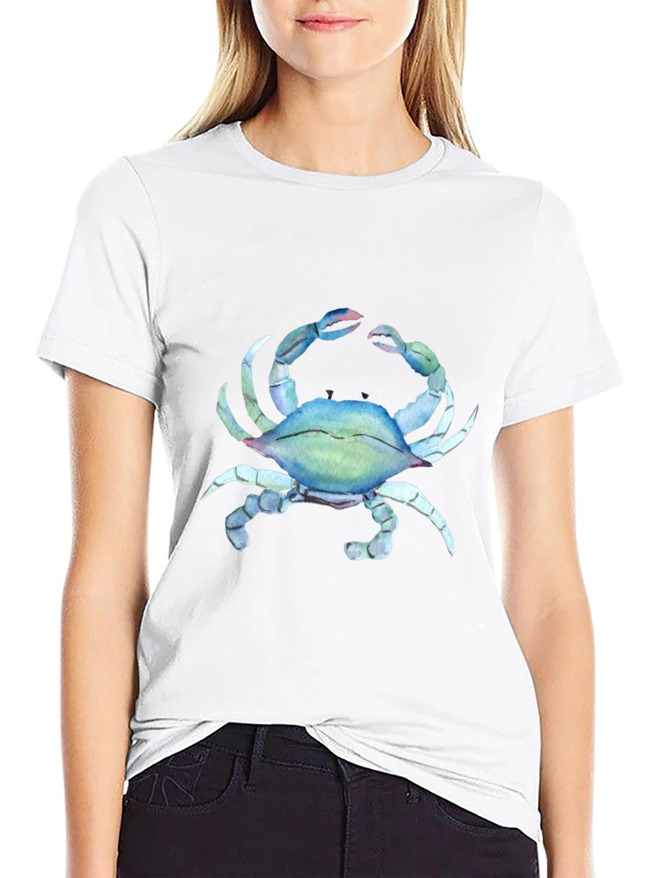 Crab Graphic Black T-Shirt