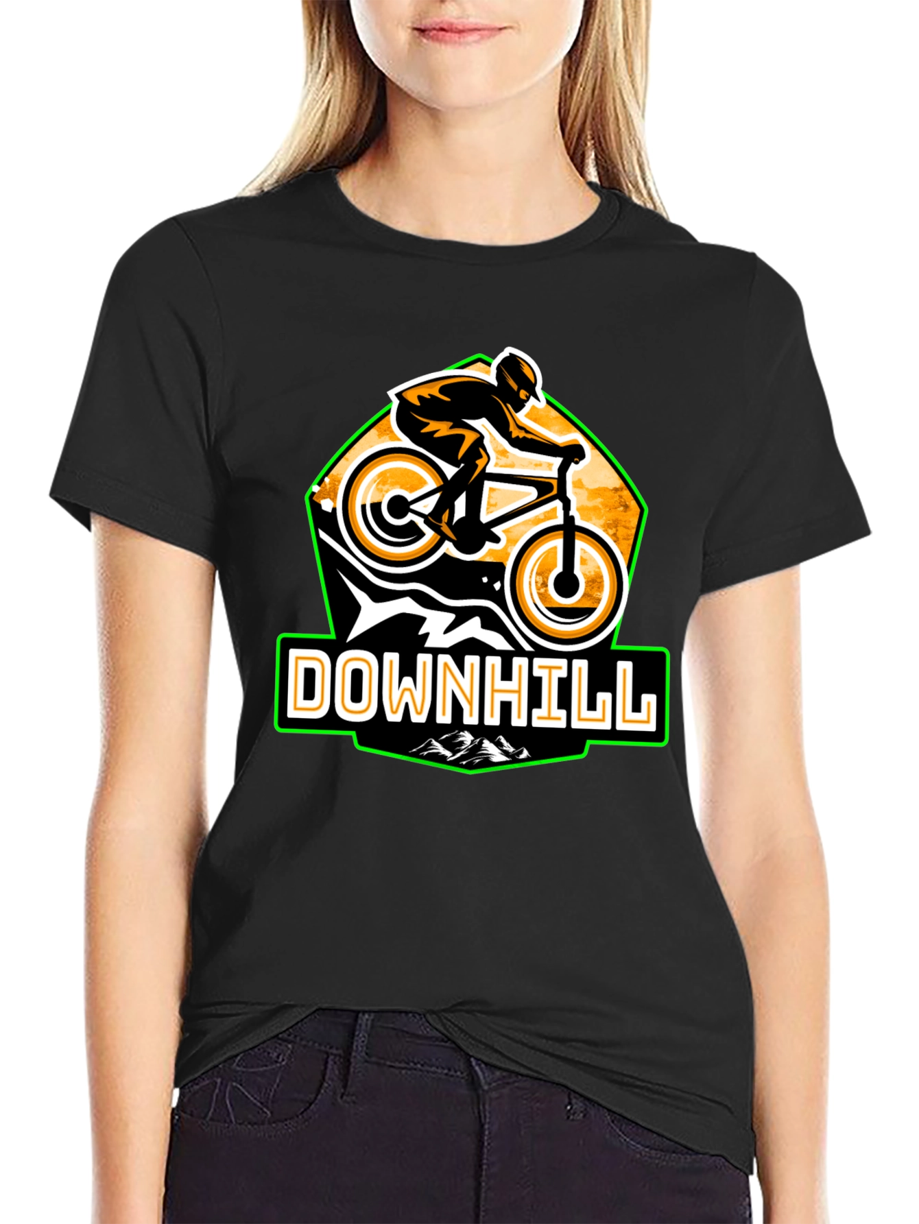 Downhill Biker T-Shirt - Graphic Tee