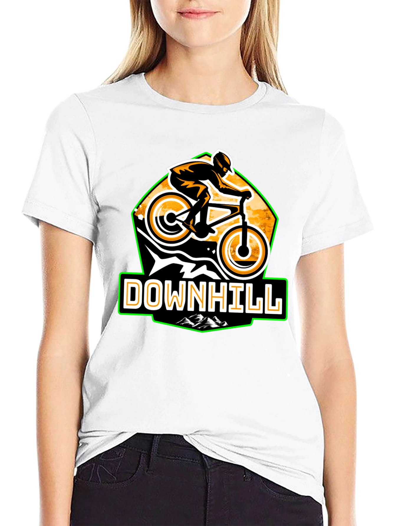 Downhill Biker T-Shirt - Graphic Tee