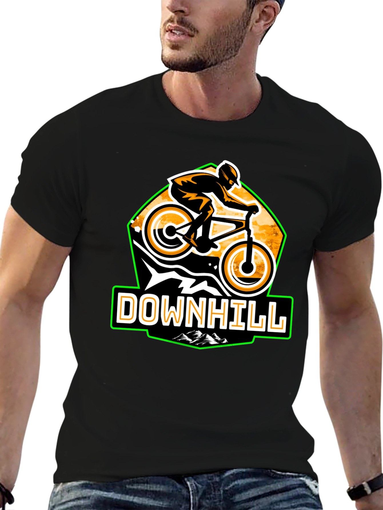 Downhill Biker T-Shirt - Graphic Tee