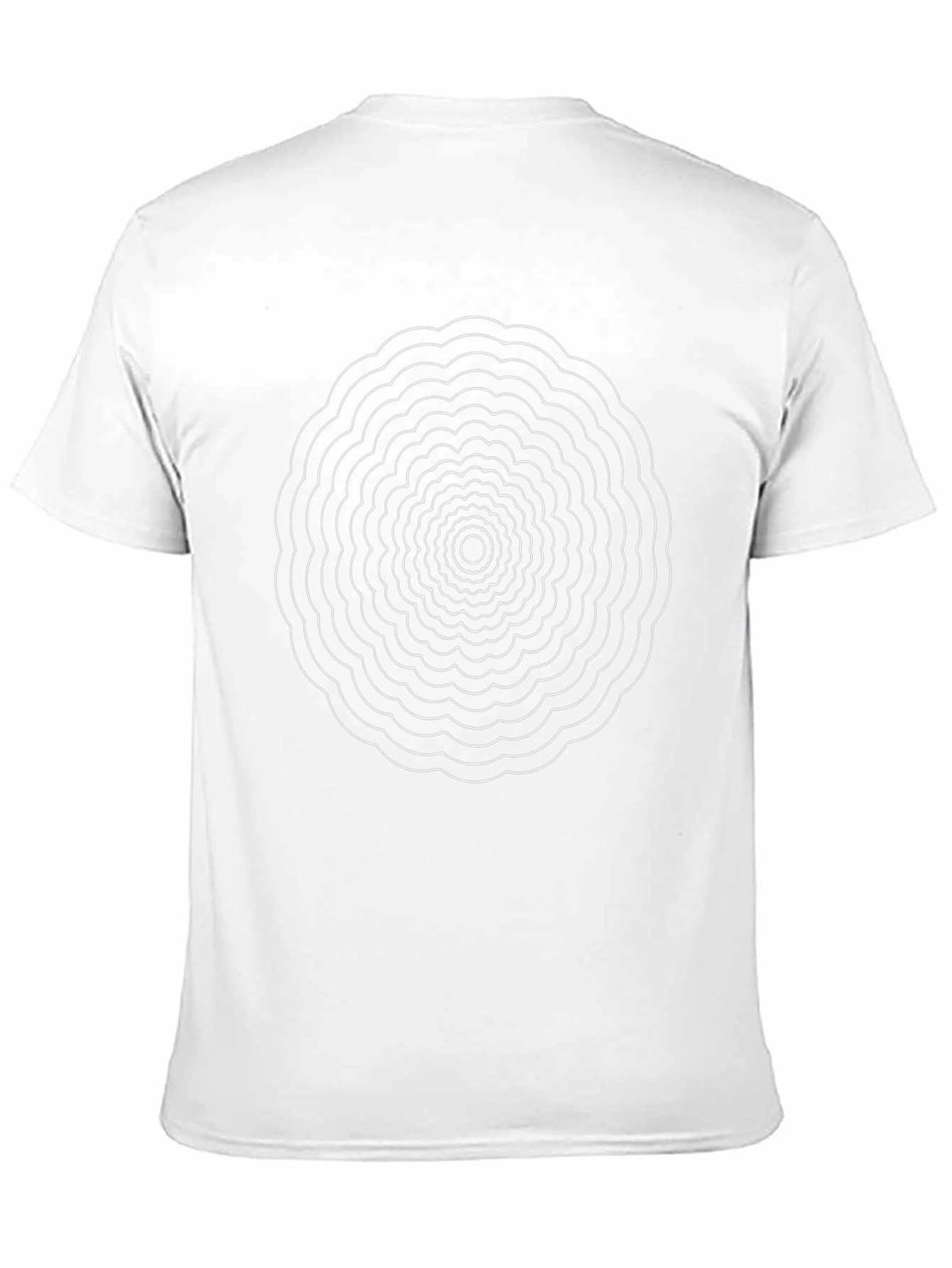 Abstract Circle Graphic Black T-Shirt