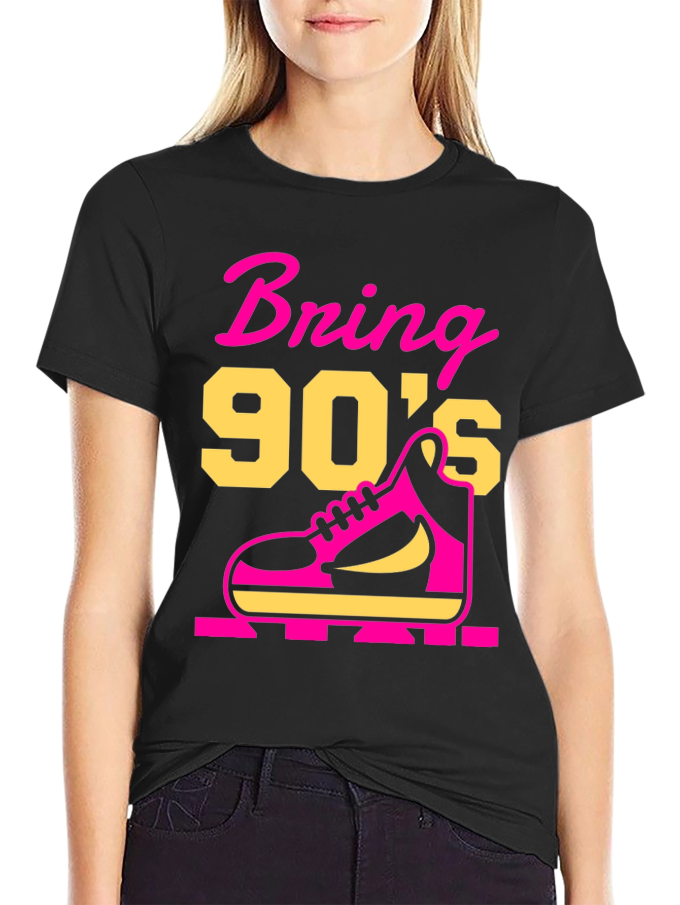 Bring 90s Black Graphic T-Shirt