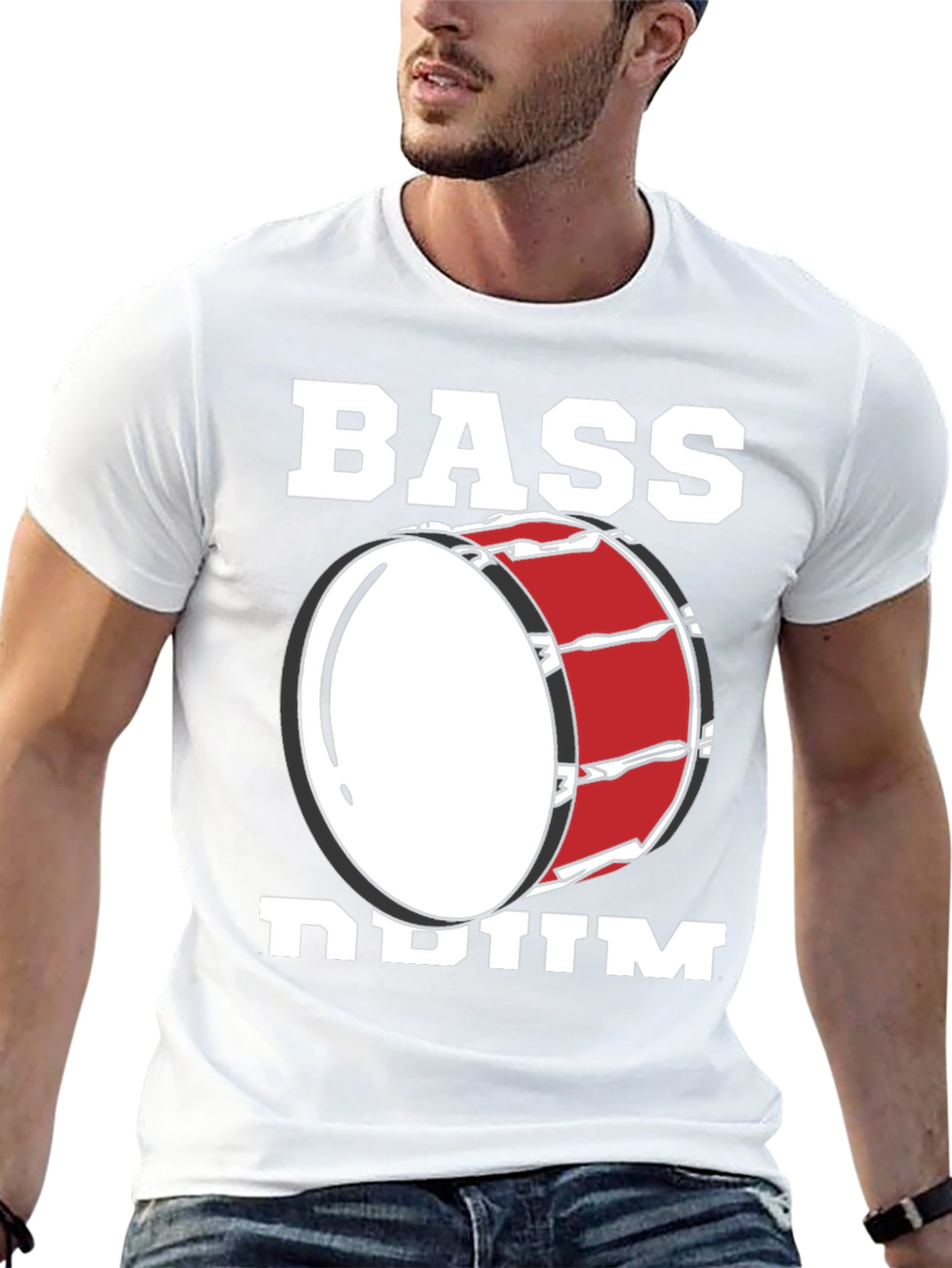 Bass Drum Graphic Tee - Music Lover T-Shirt