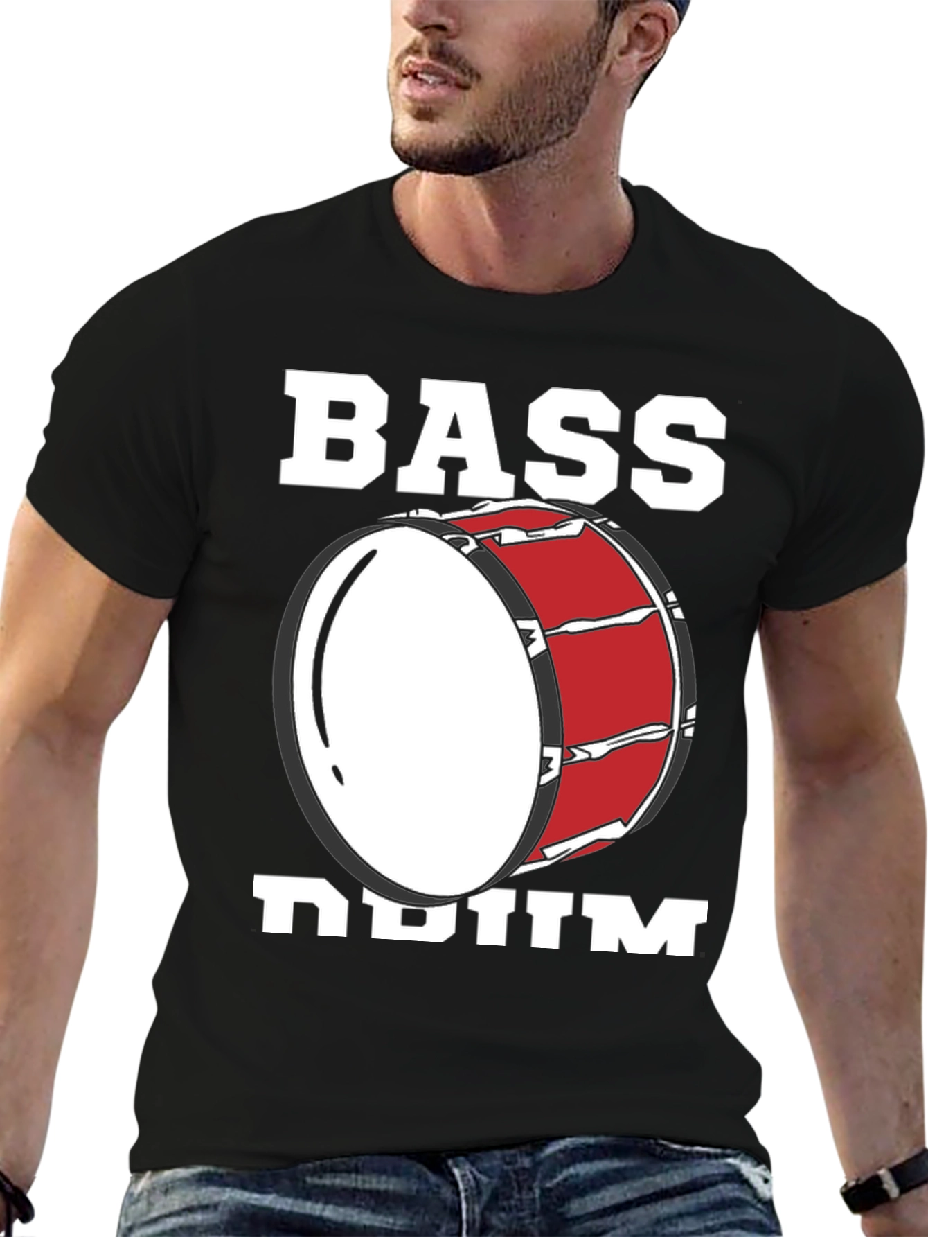 Bass Drum Graphic Tee - Music Lover T-Shirt