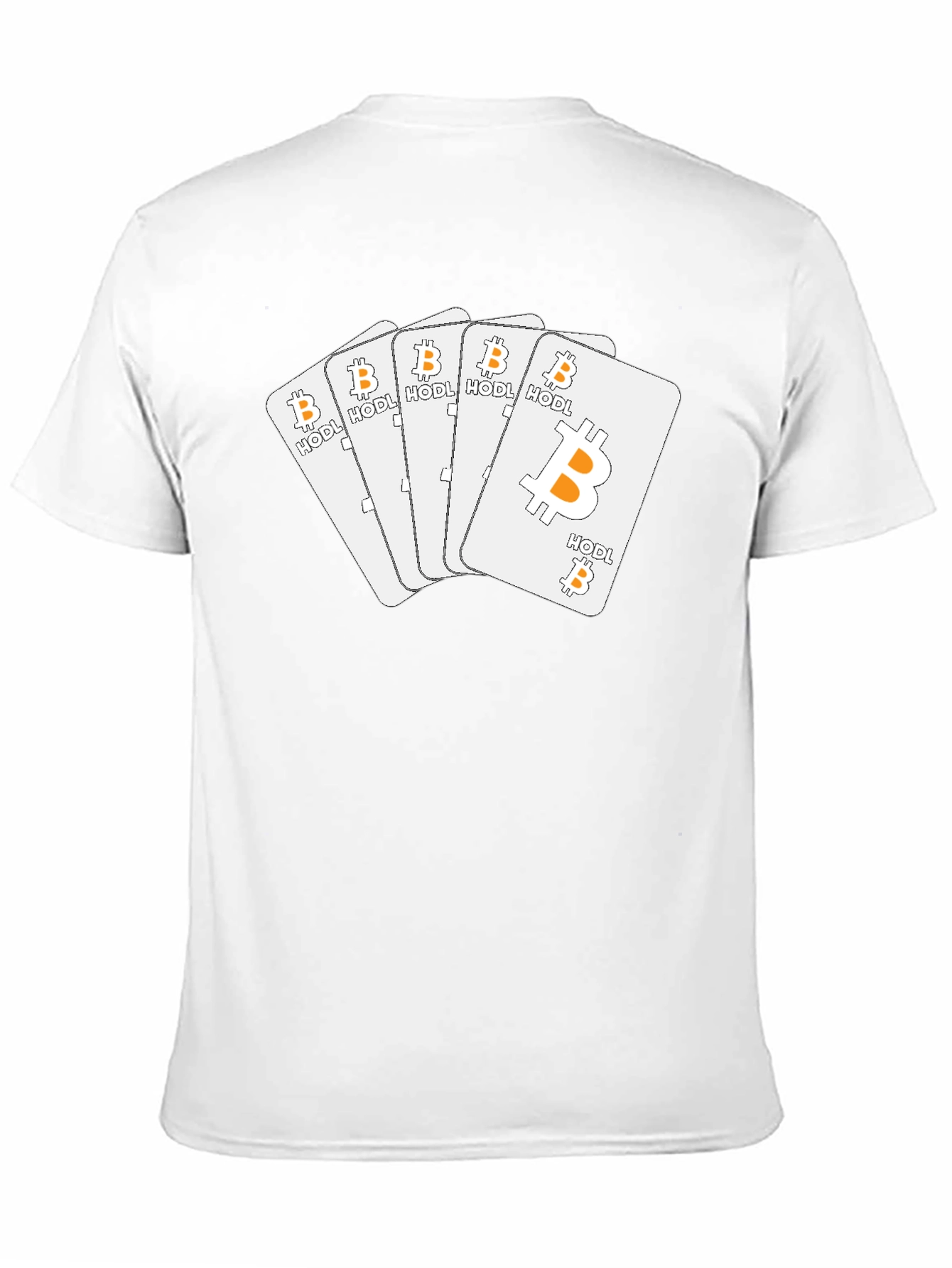 Bitcoin HODL Playing Cards T-Shirt