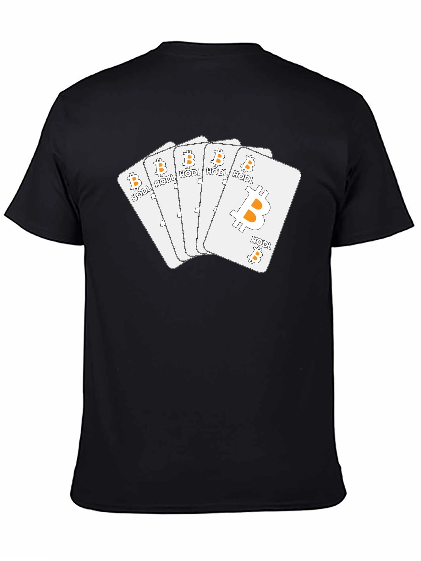 Bitcoin HODL Playing Cards T-Shirt