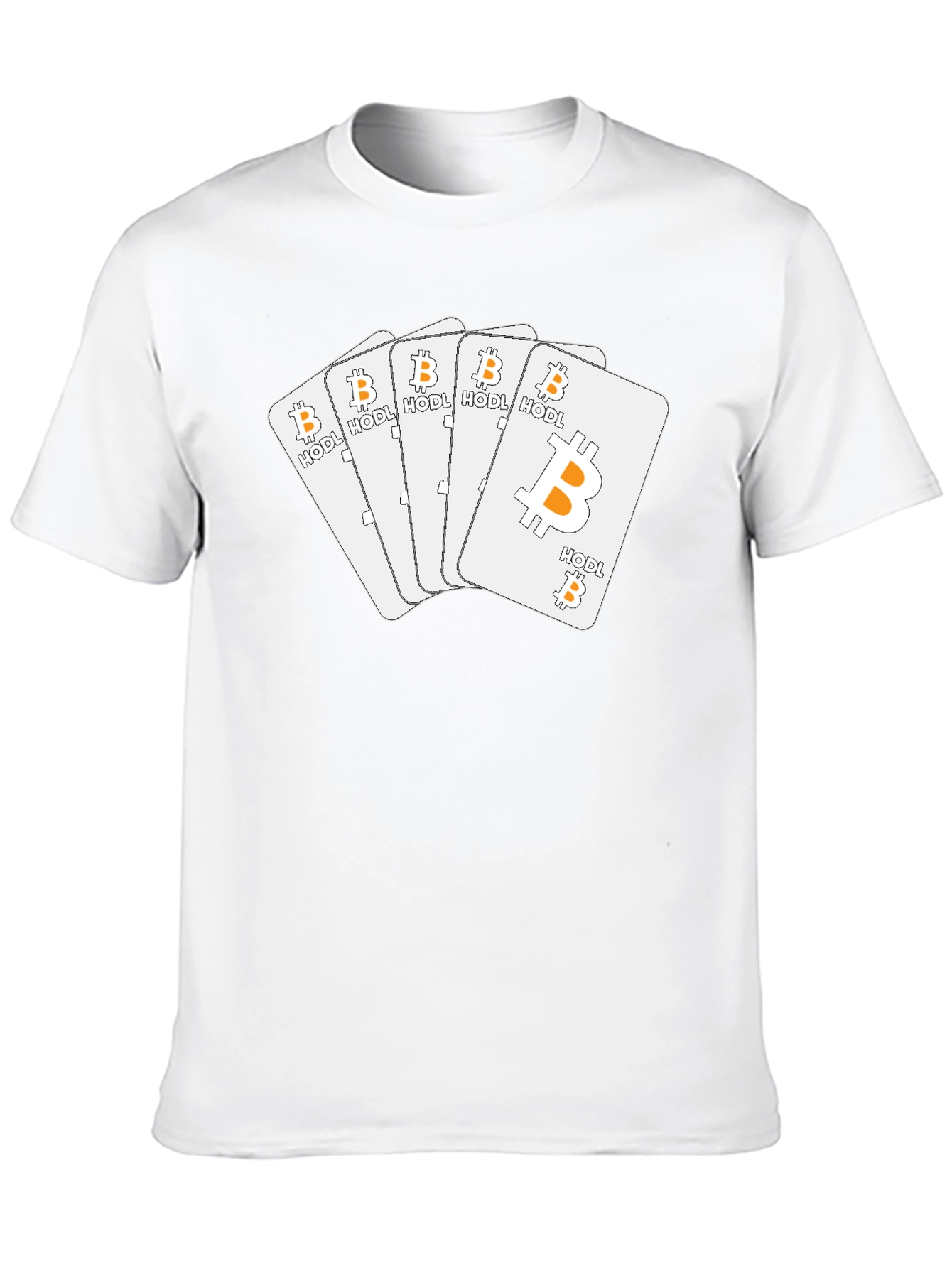 Bitcoin HODL Playing Cards T-Shirt