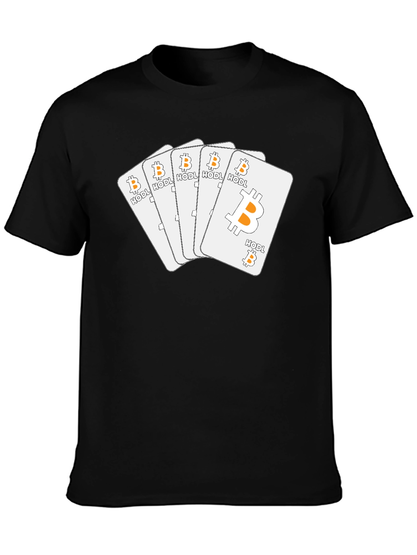 Bitcoin HODL Playing Cards T-Shirt