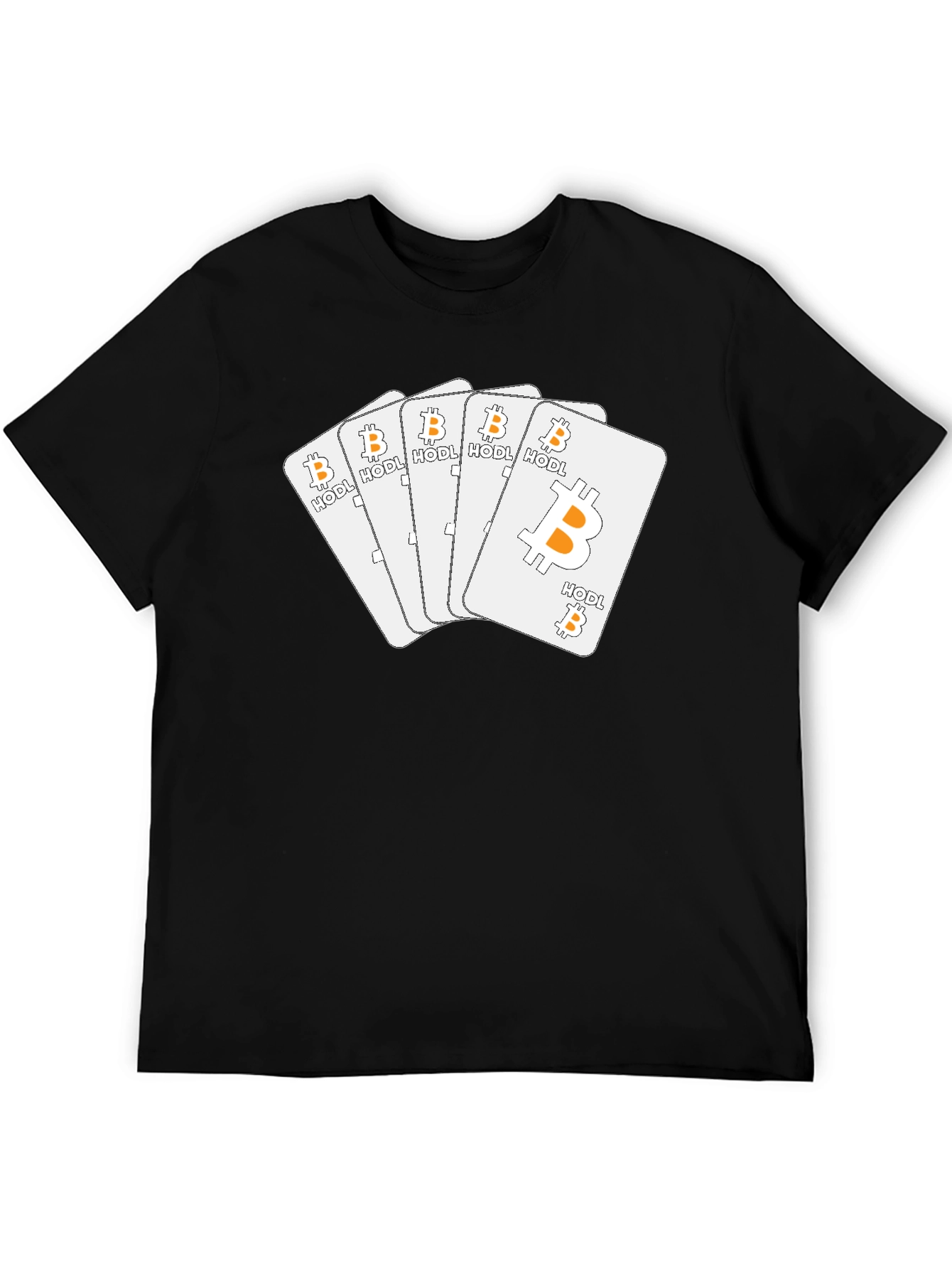 Bitcoin HODL Playing Cards T-Shirt