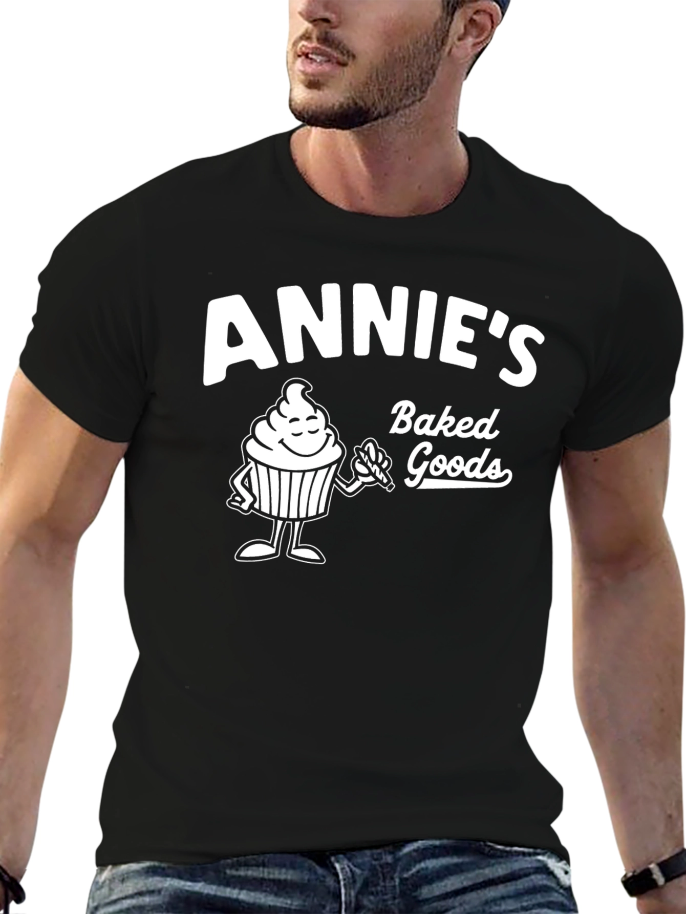 Annies Baked Goods T-Shirt - Cute Cupcake Design