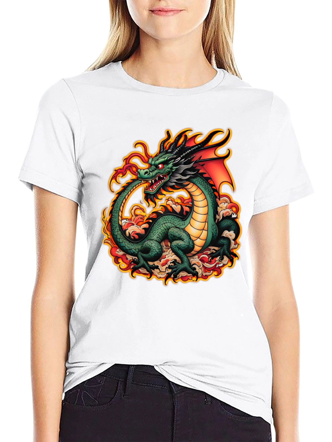 Dragon Graphic Tee - Bold Fantasy Design