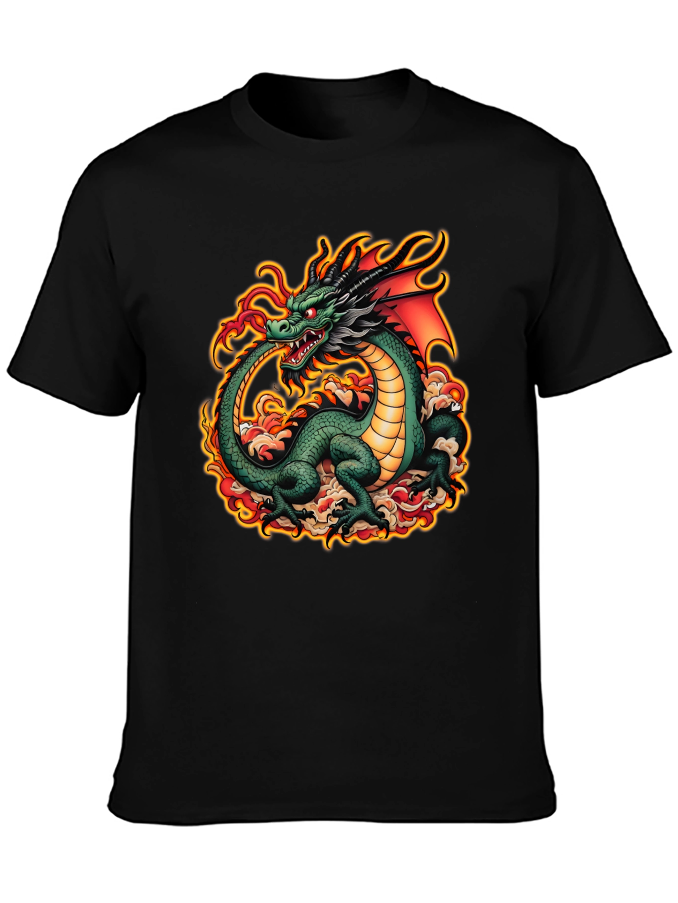 Dragon Graphic Tee - Bold Fantasy Design