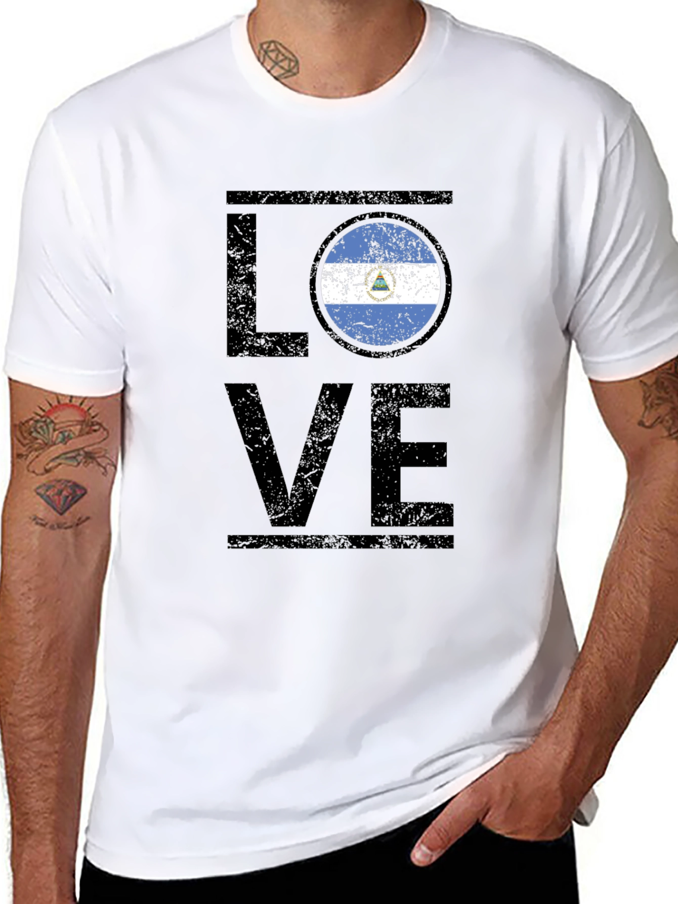 El Salvador LOVE T-Shirt - Distressed Graphic Tee