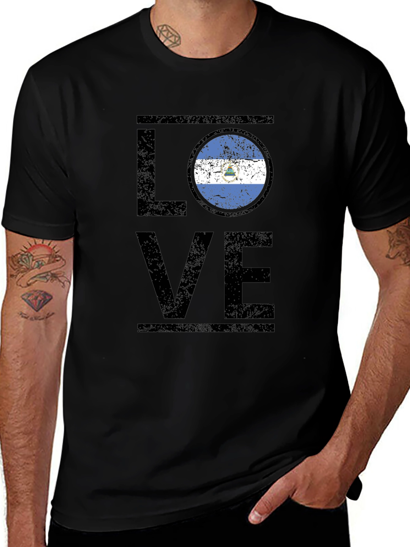 El Salvador LOVE T-Shirt - Distressed Graphic Tee